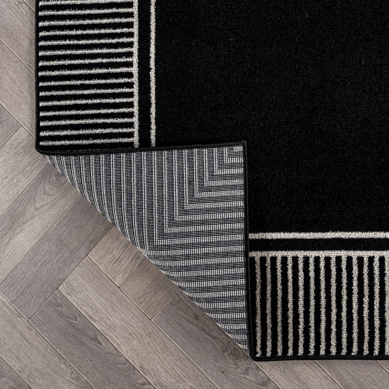 World Rug Gallery Modern Distressed Bordered Area for Living Room, Bedroom, or Entryway – Low