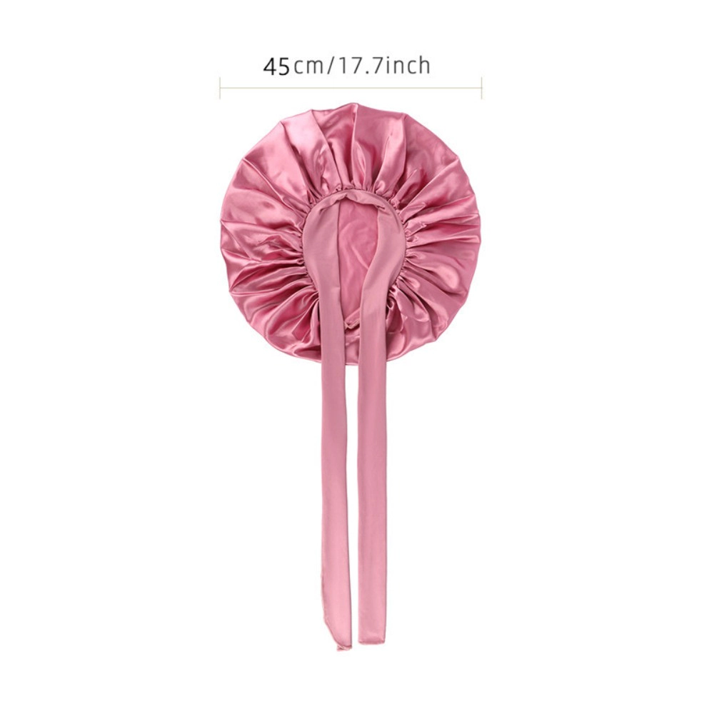Wardrobe Whimsy Women's Silk Bonnet for Sleeping Satin Lined Hair Twist Elastic Band