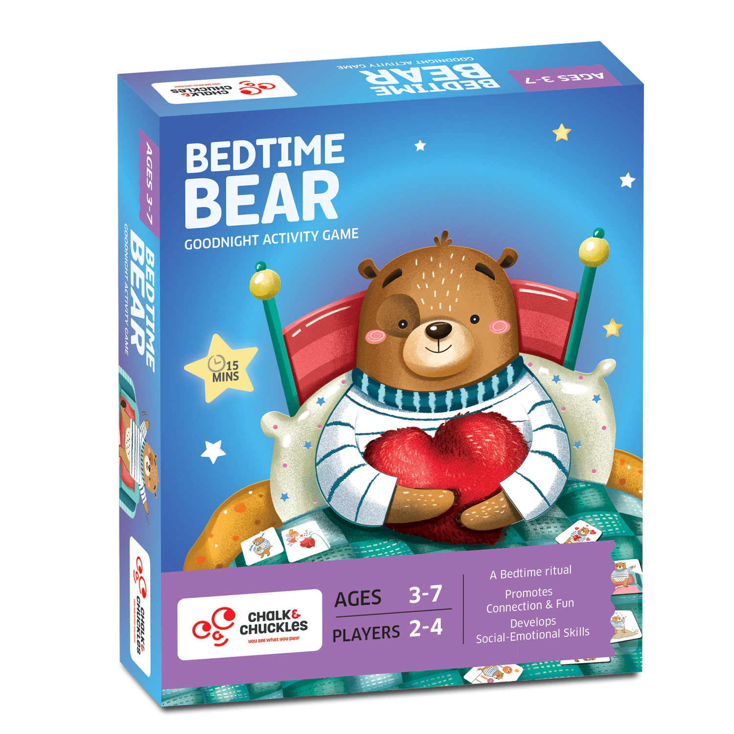 Chalk & Chuckles Bedtime Bear Game - 2-4 Players