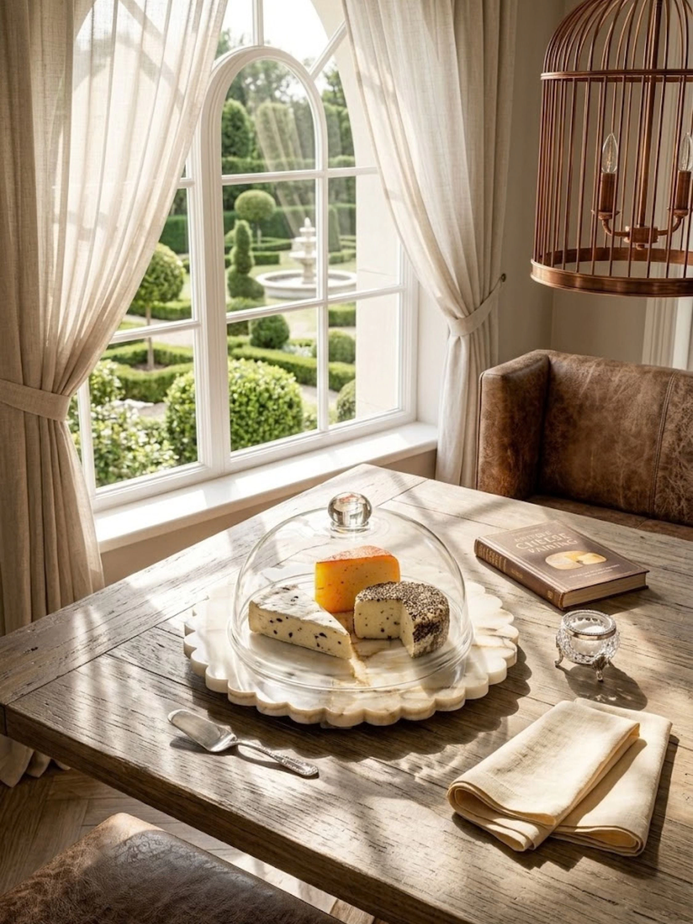 GAURI KOHLI Kismet Serving Board with Cloche