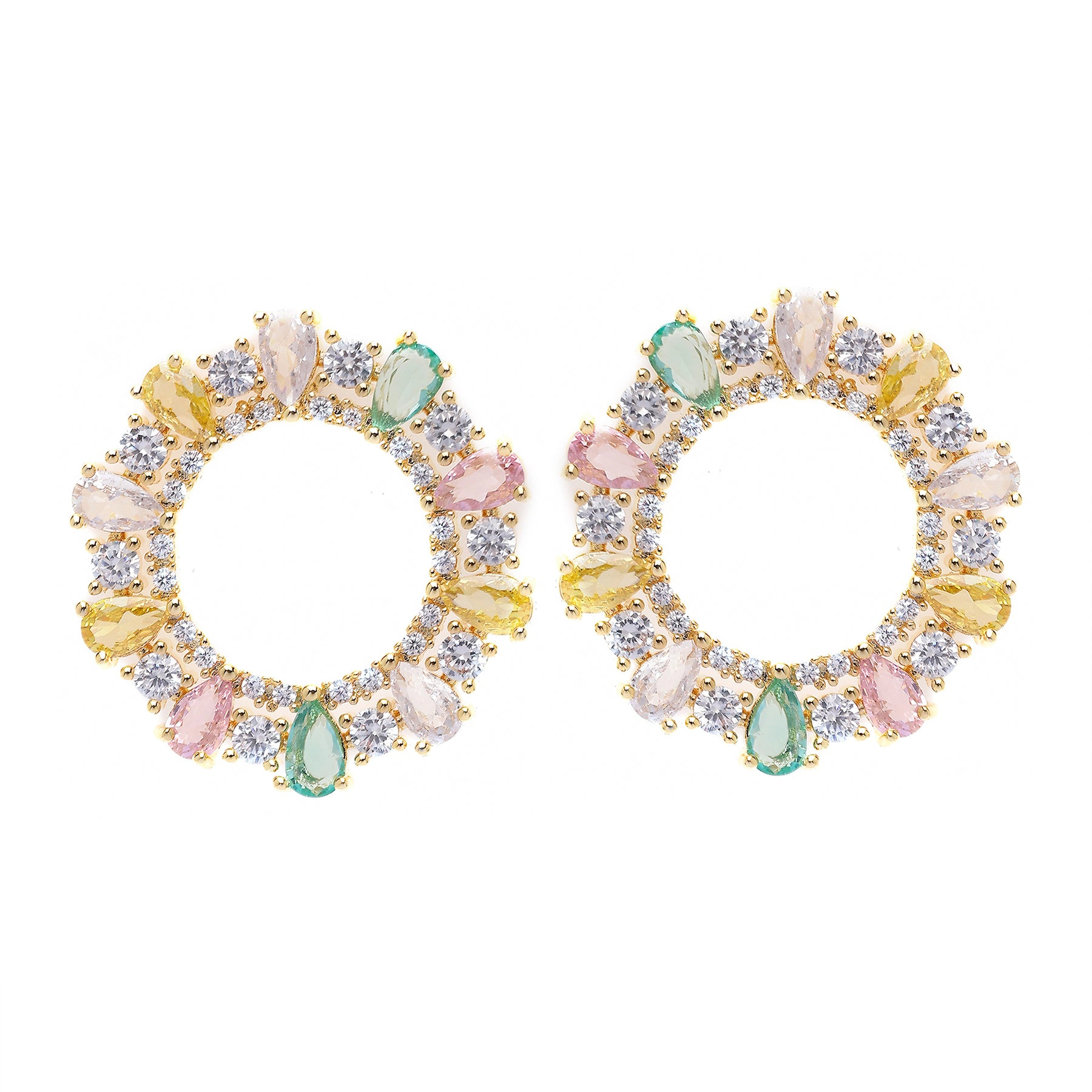 AGP PARIS Womens Multicolored Stud Earrings