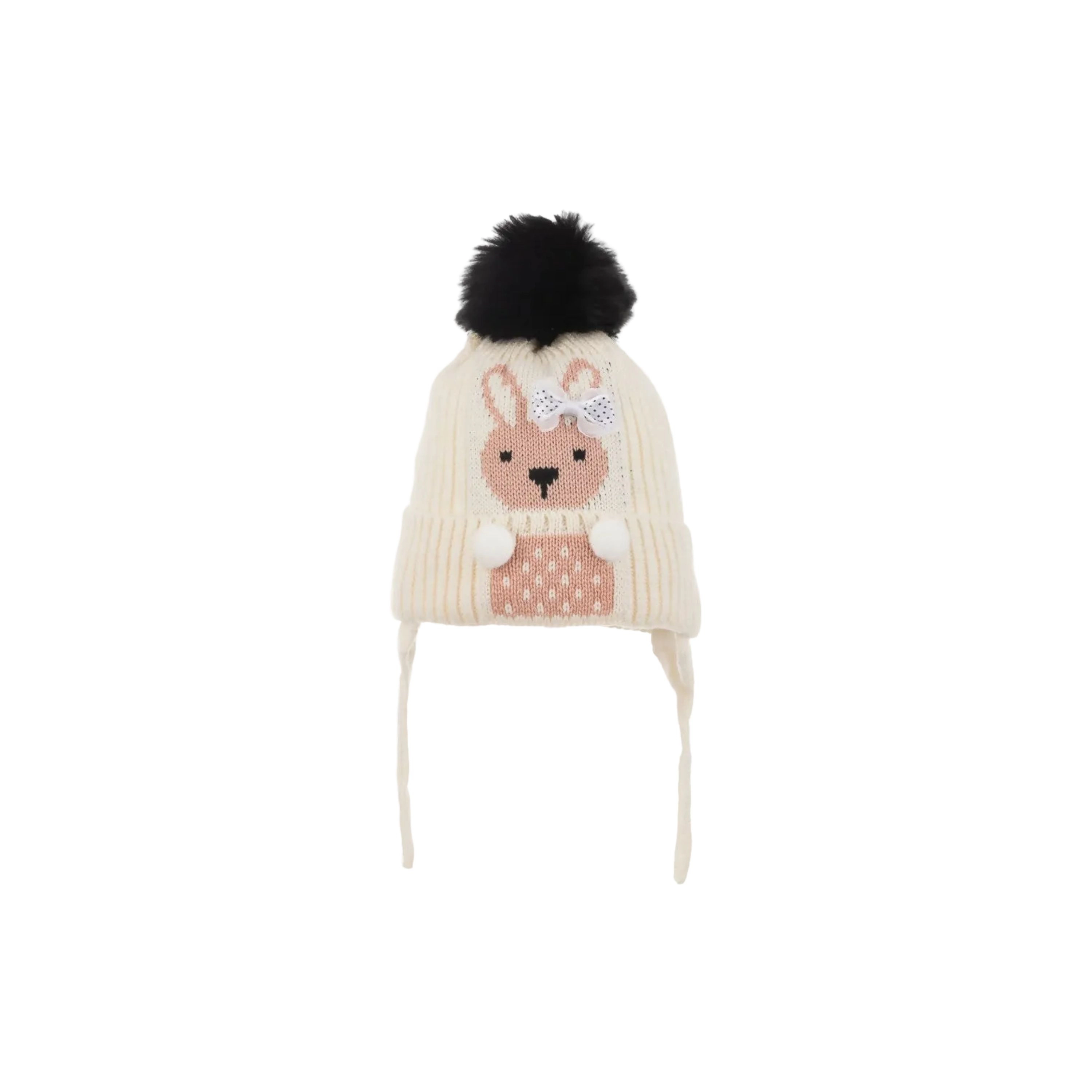 Wear Sierra Infant Girls Knitted Winter Beanie with Earflaps