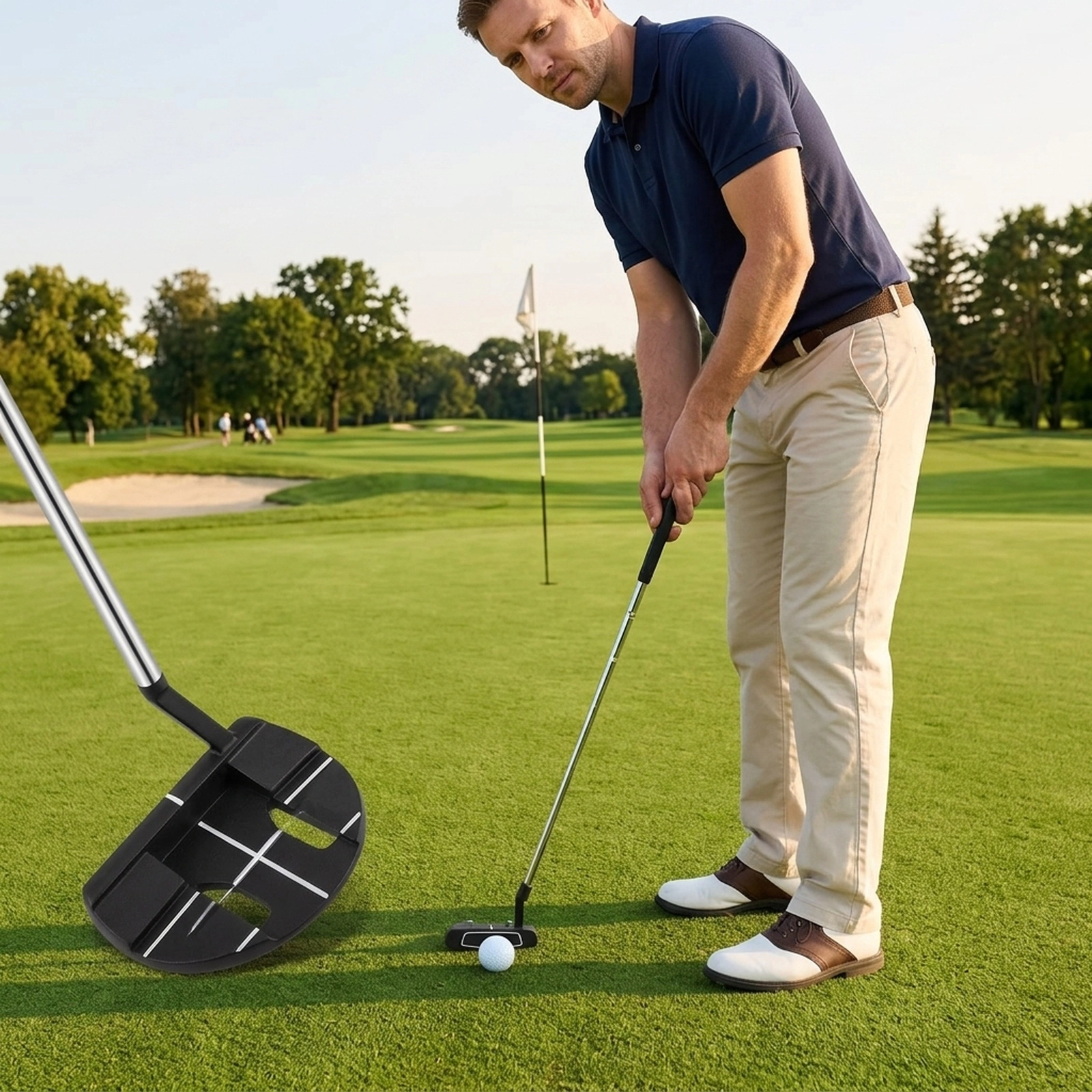 10-pc Complete Golf Club Set for Men 460cc Driver 3 Fairway Wood 4 Hybrid 5 Irons Putter and Stand Bag Black