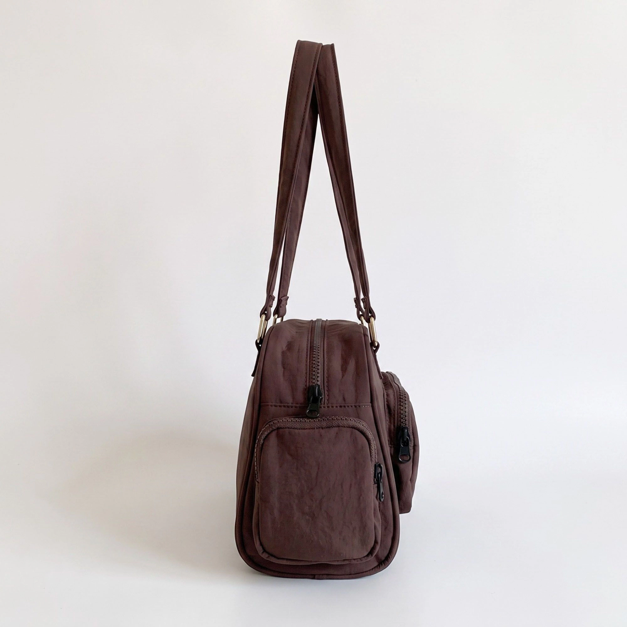 Alilang Women's Multi-Pocket Shoulder Bag with Top Zipper and Front and Side Compartments 10x6.5x3.5in