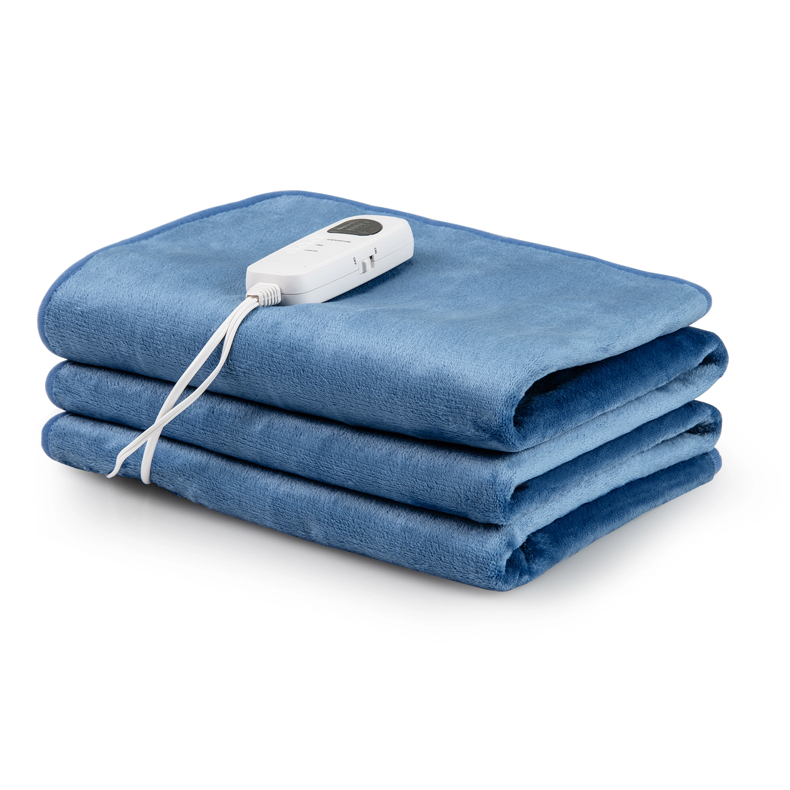 SUGIFT Twin Size Electric Heated Mattress Pad 5 Heating Levels 1-8 Hour Timer Overheat Protection 71 x 30-in Gray