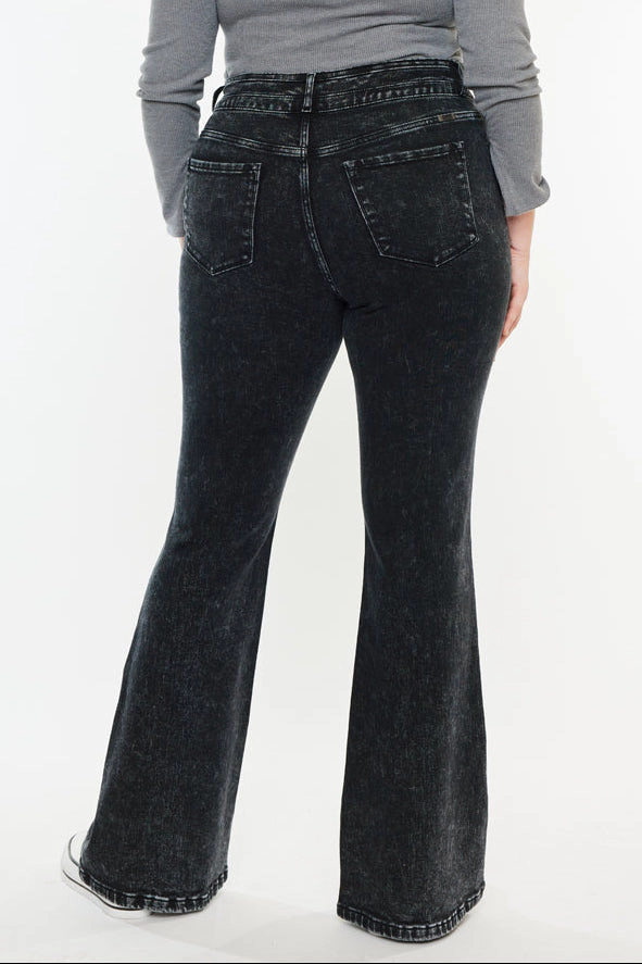 KanCan Women's Plus Ultra High Rise Flare Jeans Amirah