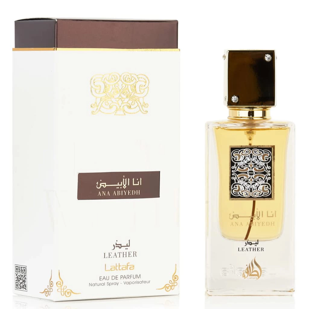 Lattafa Ana Abiyedh Leather Eau de Parfum Spray, 60 mL (2.0 oz) Unisex