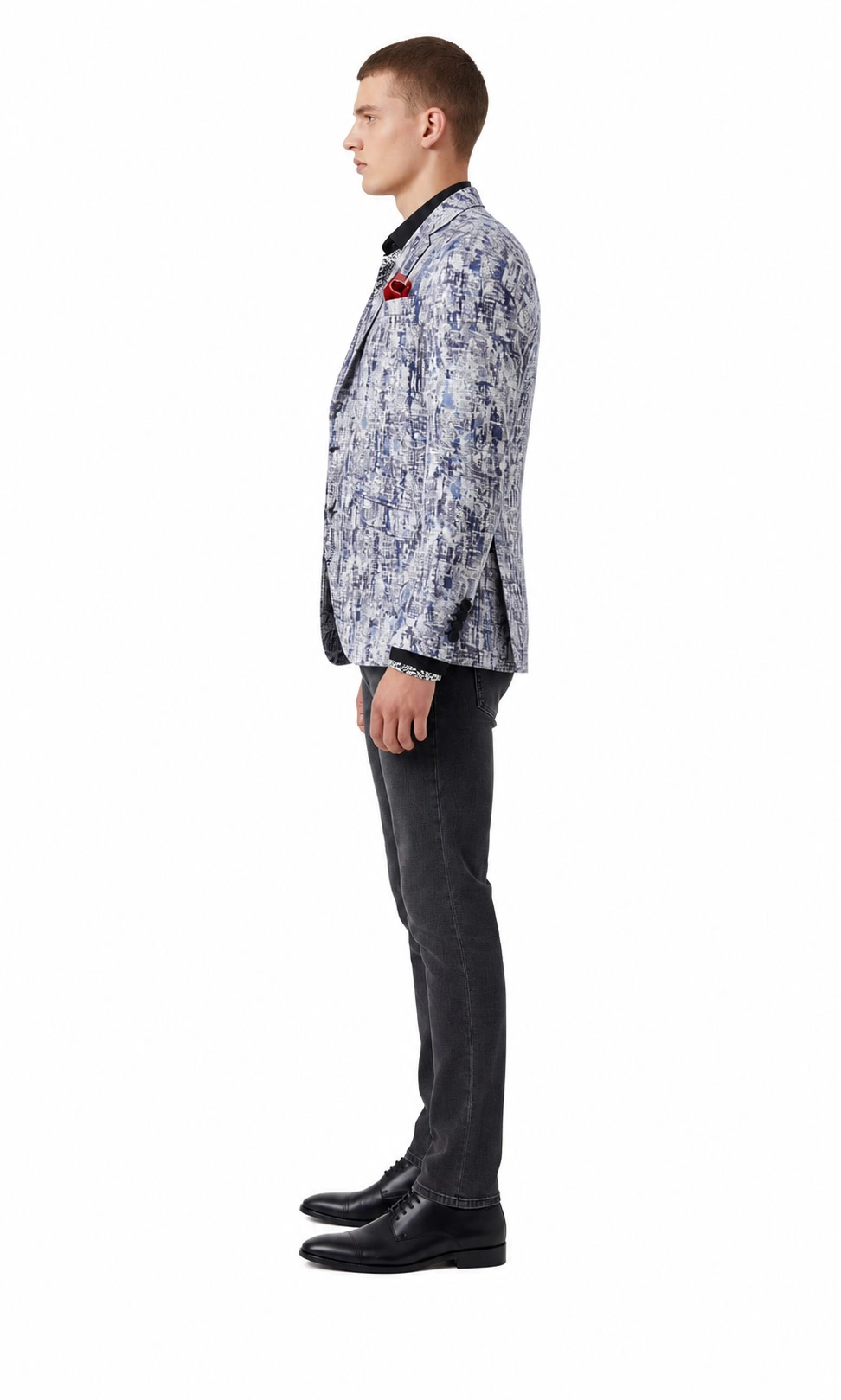 Elie Balleh Men's Slim Fit Bold Sports Coat Jacket