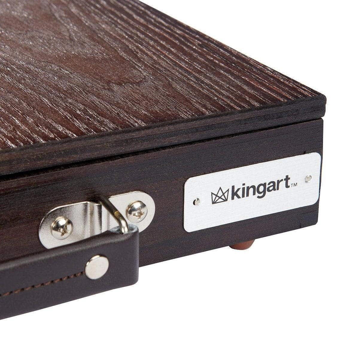 KINGART Wooden Tabletop Easel with Drawer - Fits 11 x 14 Canvas, Espresso Finish