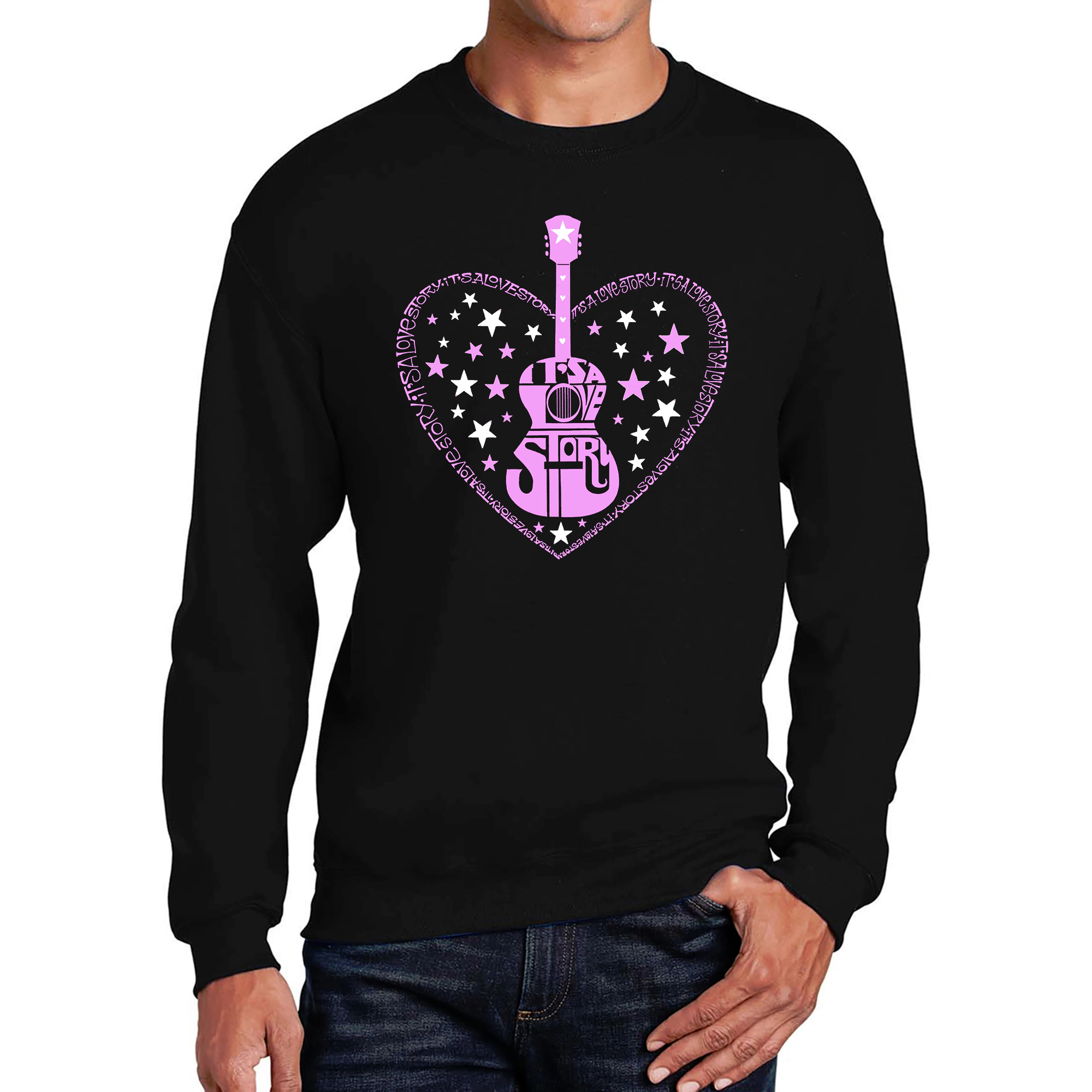 LA Pop Art John 3:16 - Men's Word Crewneck Sweatshirt
