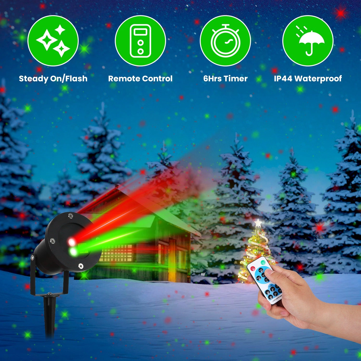 GBruno Waterproof Laser Projector Light