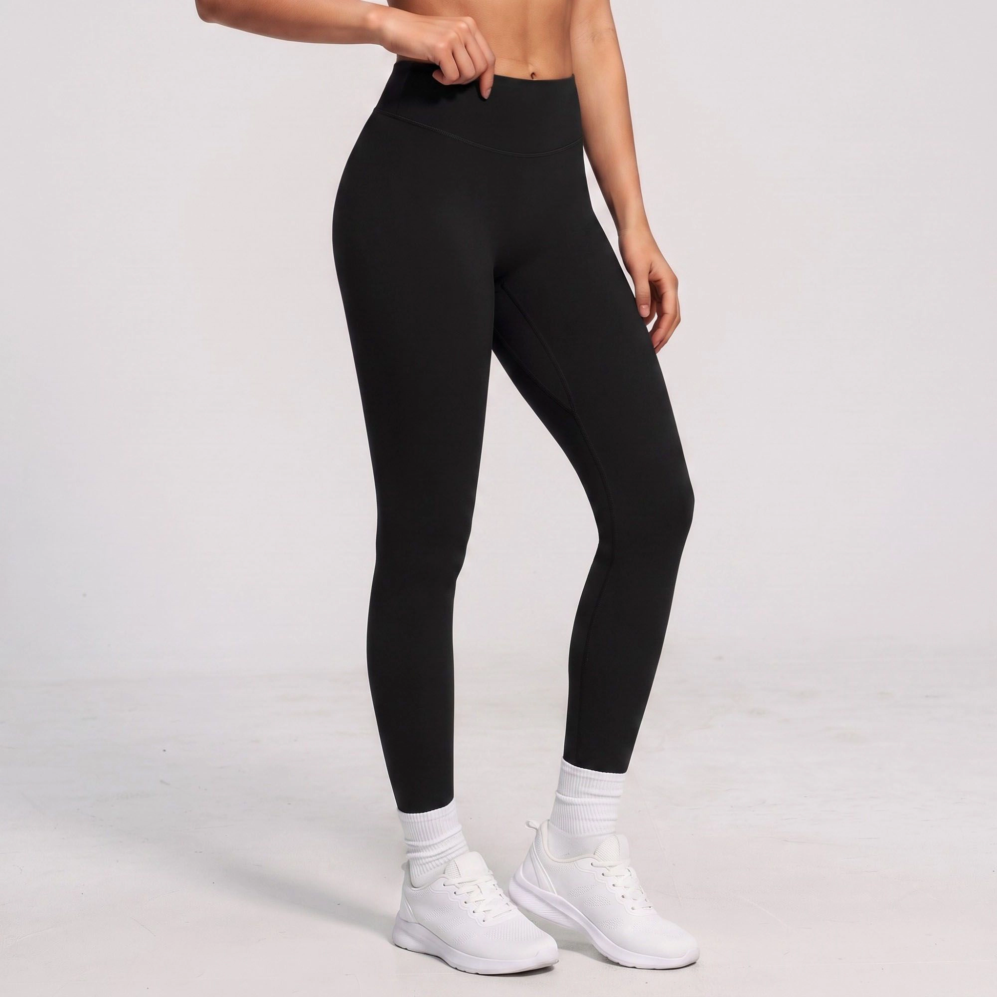 Anna-Kaci Women's High-Waist Full-Length Leggings with Contour Seams Fitted Yoga Pants
