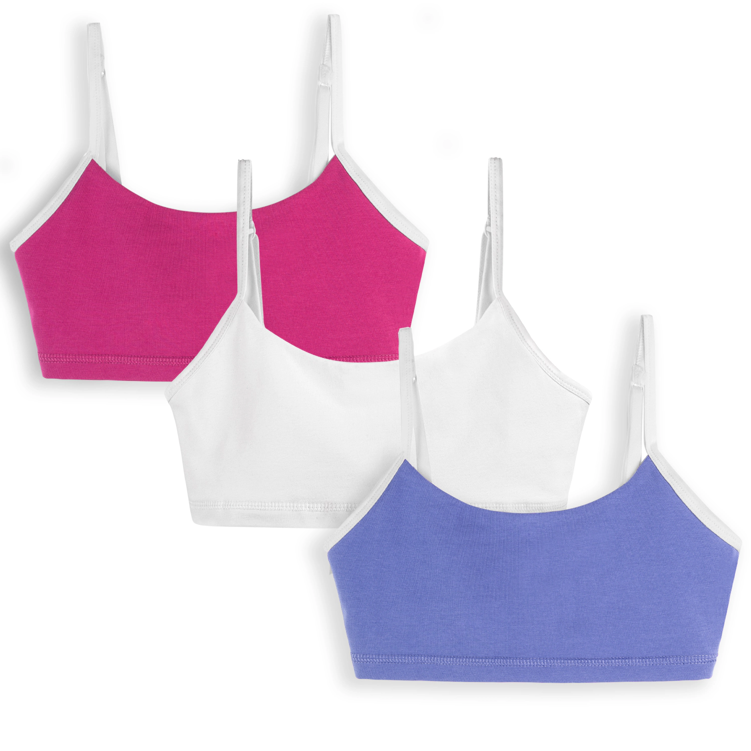 Mightly Girls Organic Cotton Bralette 3-pack
