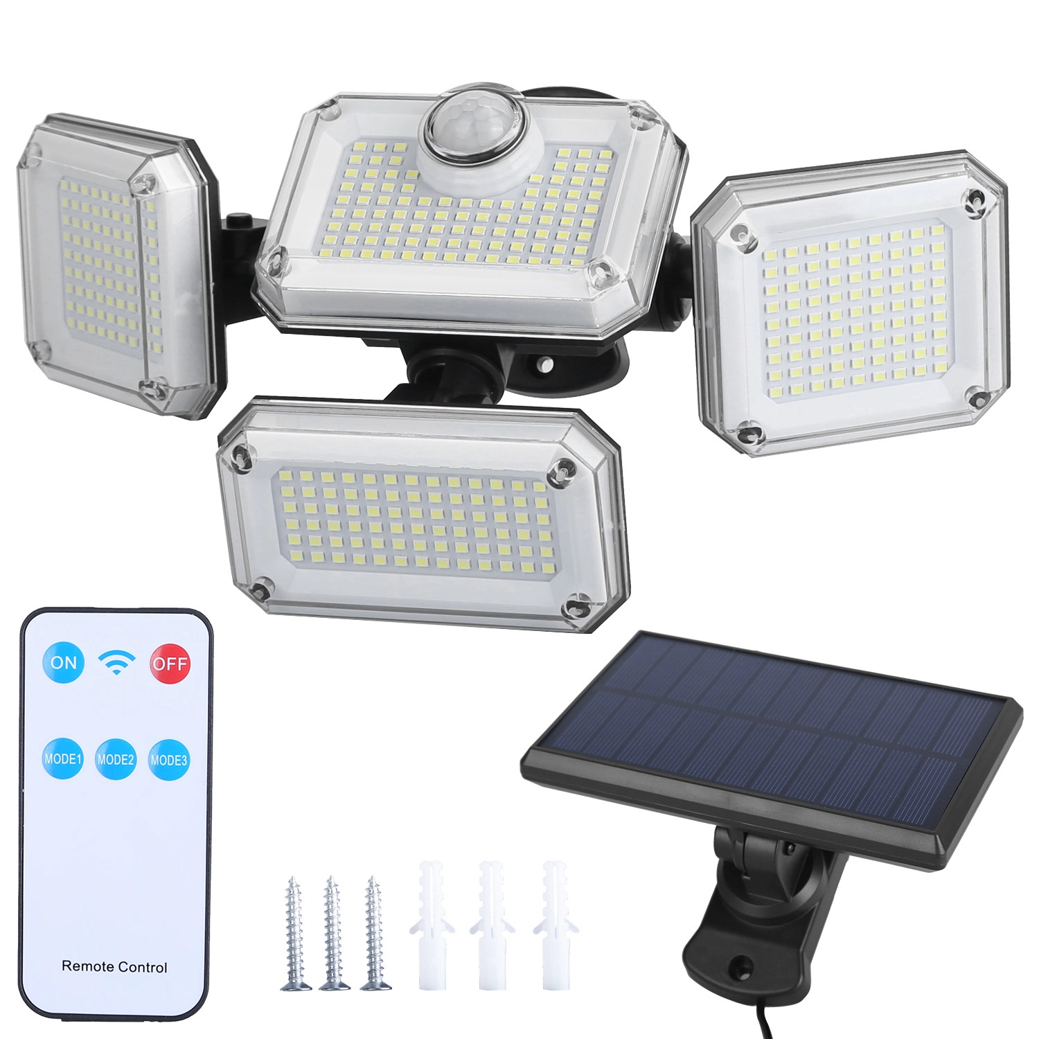 GBruno 2-Pack Solar Motion Sensor Wall Lights