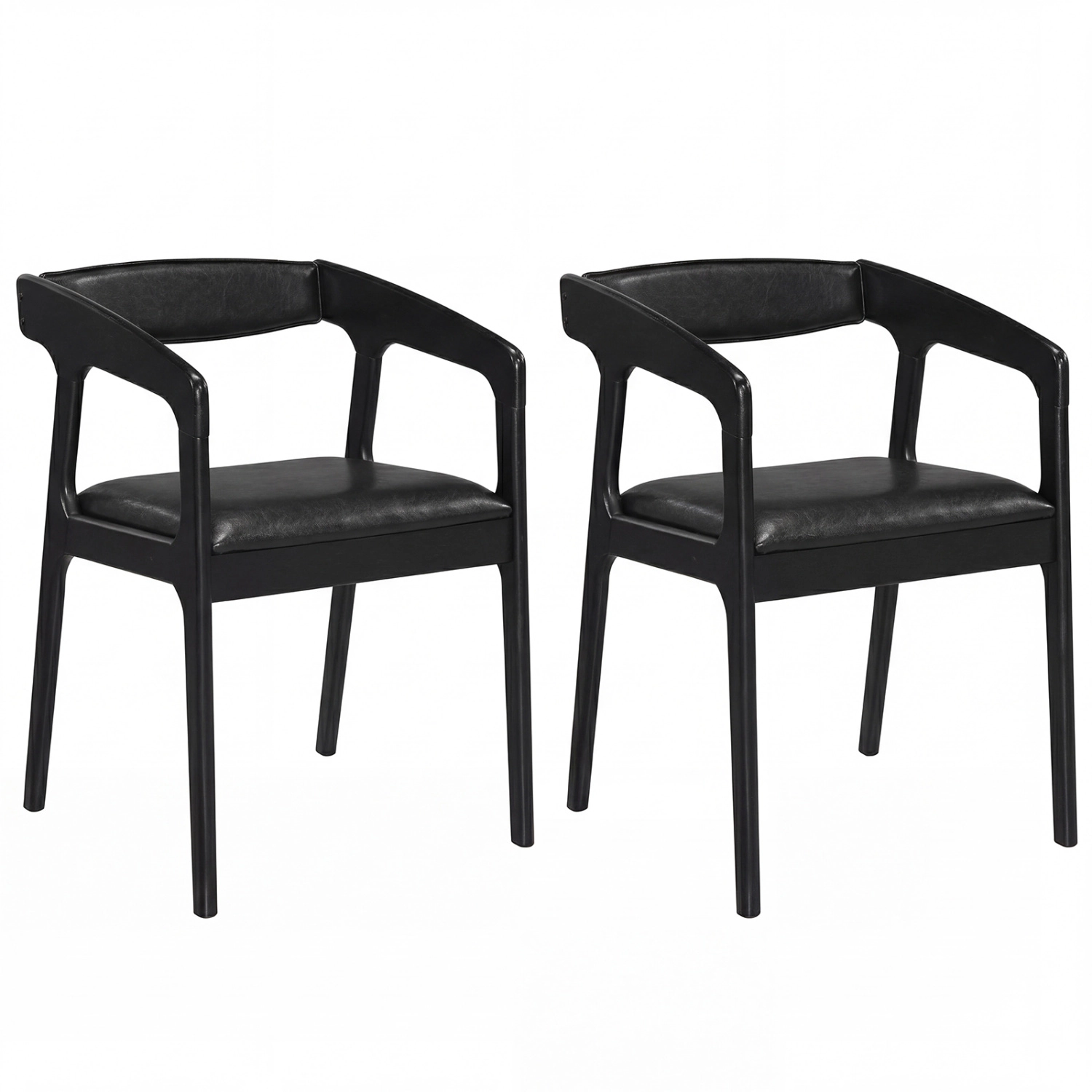 LJG Upholstered Armchairs Set of 2 with Cozy Backrest and Padded Seat Cushion