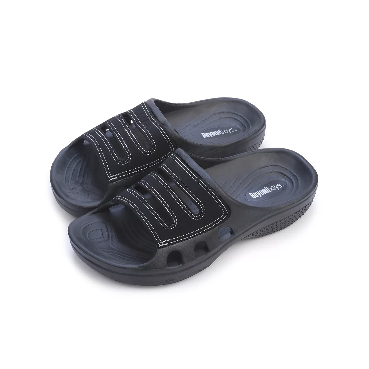 ROXONI Boys Waterproof Rubber Clog Sandals Slip-Resistant Pool Shower Slides