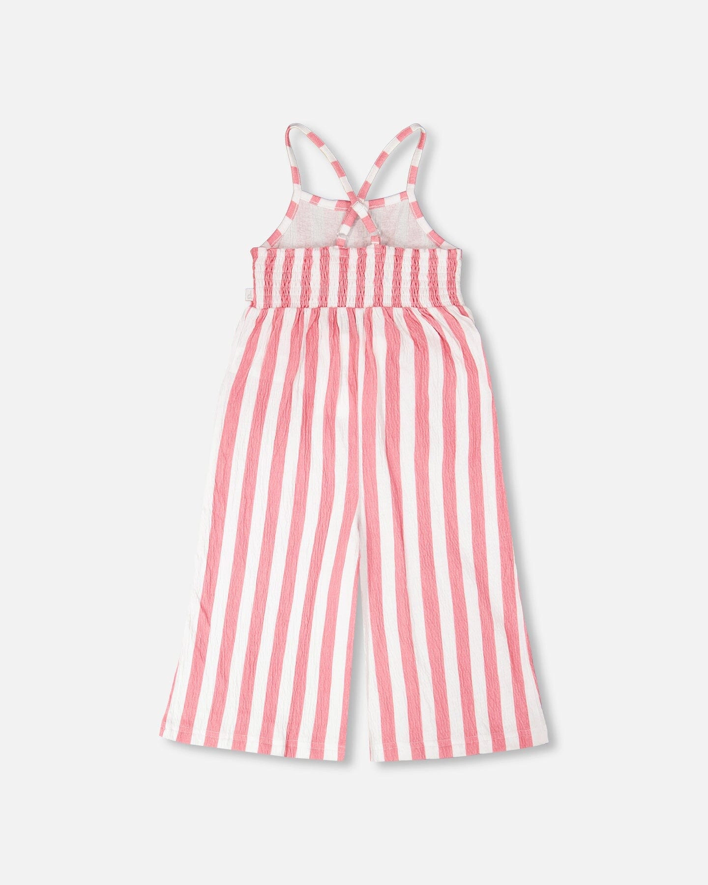 Deux par Girls Crinkle Jersey Jumpsuit and Stripes