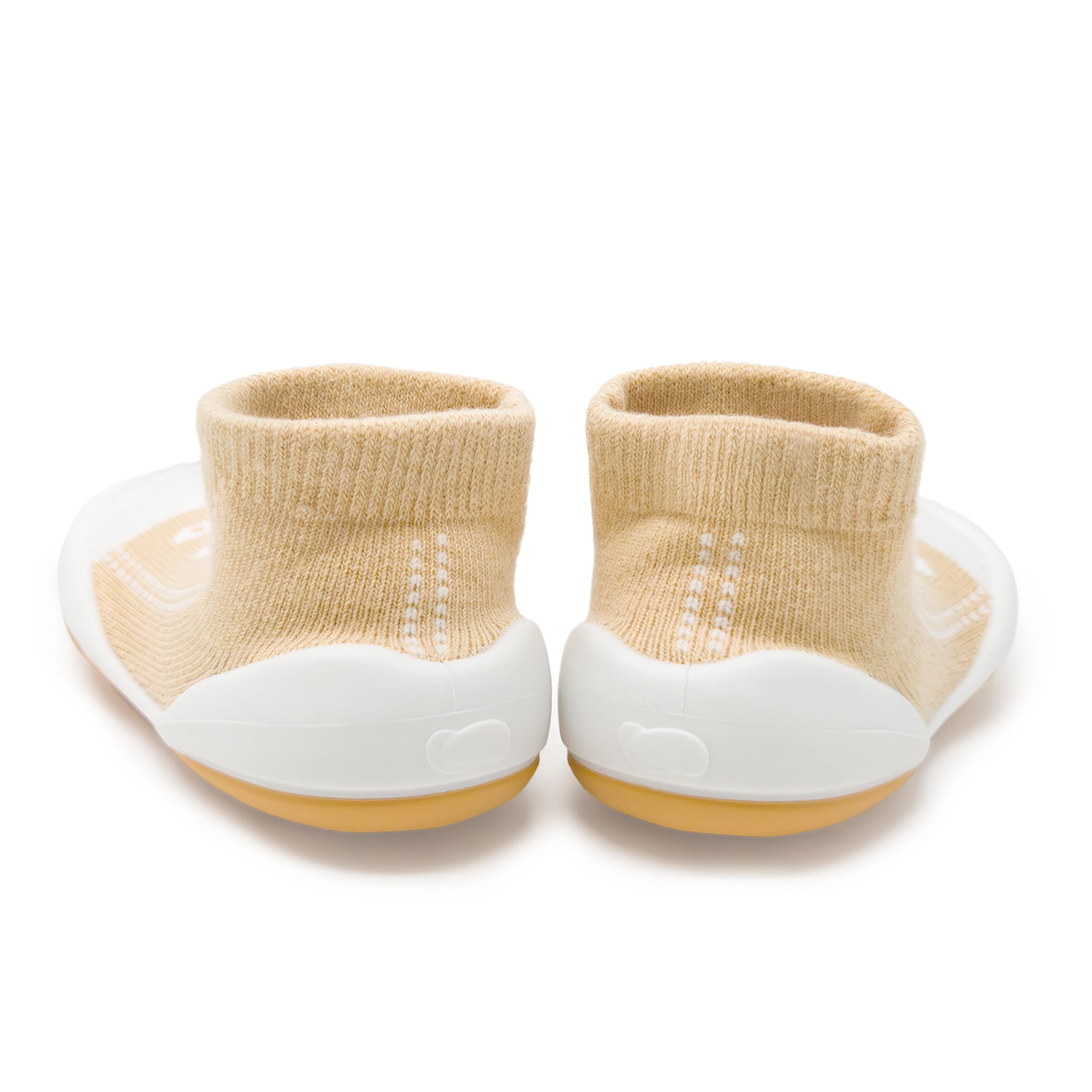 Komuello Baby Boy Girl First Walk Sock Shoes Sneakers - Beige