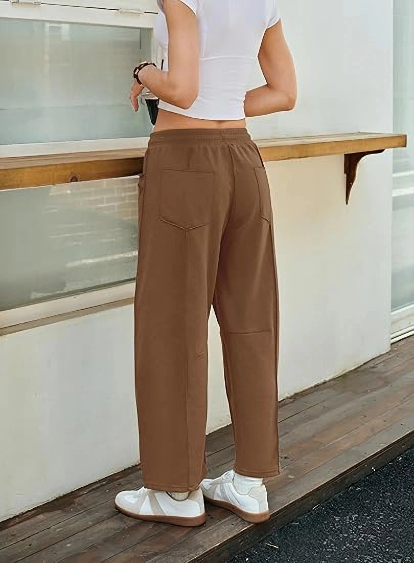 KOJOOIN Womens Barrel Sweatpants Wide Leg Balloon Trousers Loose Baggy Cargo Pants Lounge