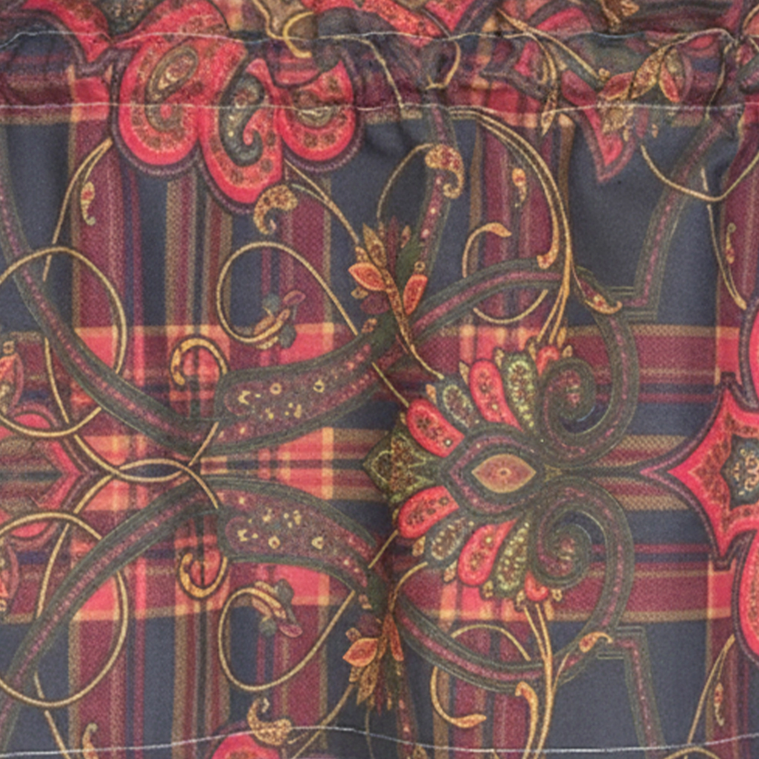 RLF Home 100% Cotton High Quality Espadas Tailored Window Valance with 1.5" Rod Pocket 50" W X 12" L Burgundy