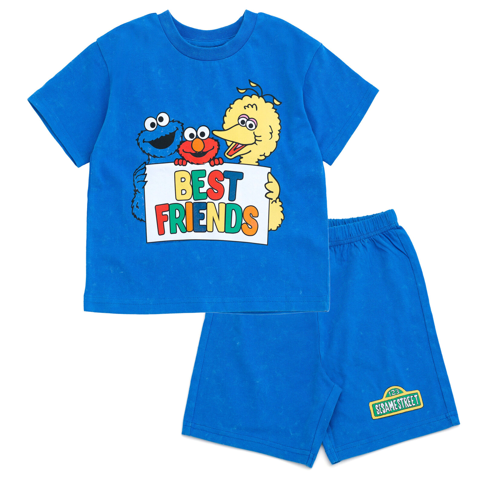 Sesame Street Boys' 2-Piece T-Shirt and Shorts Set