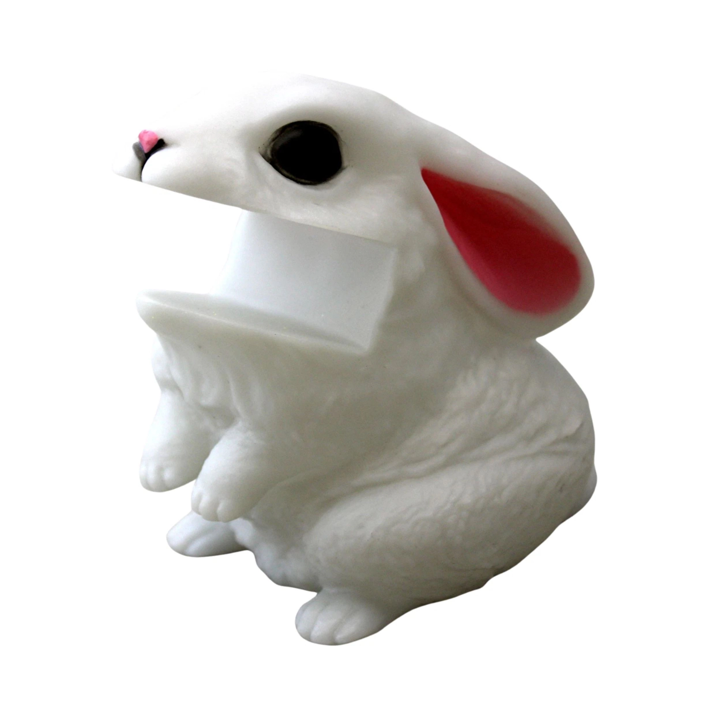 Home Collection Bunny Rabbit Sponge Holder with Dual-Sided Sponge