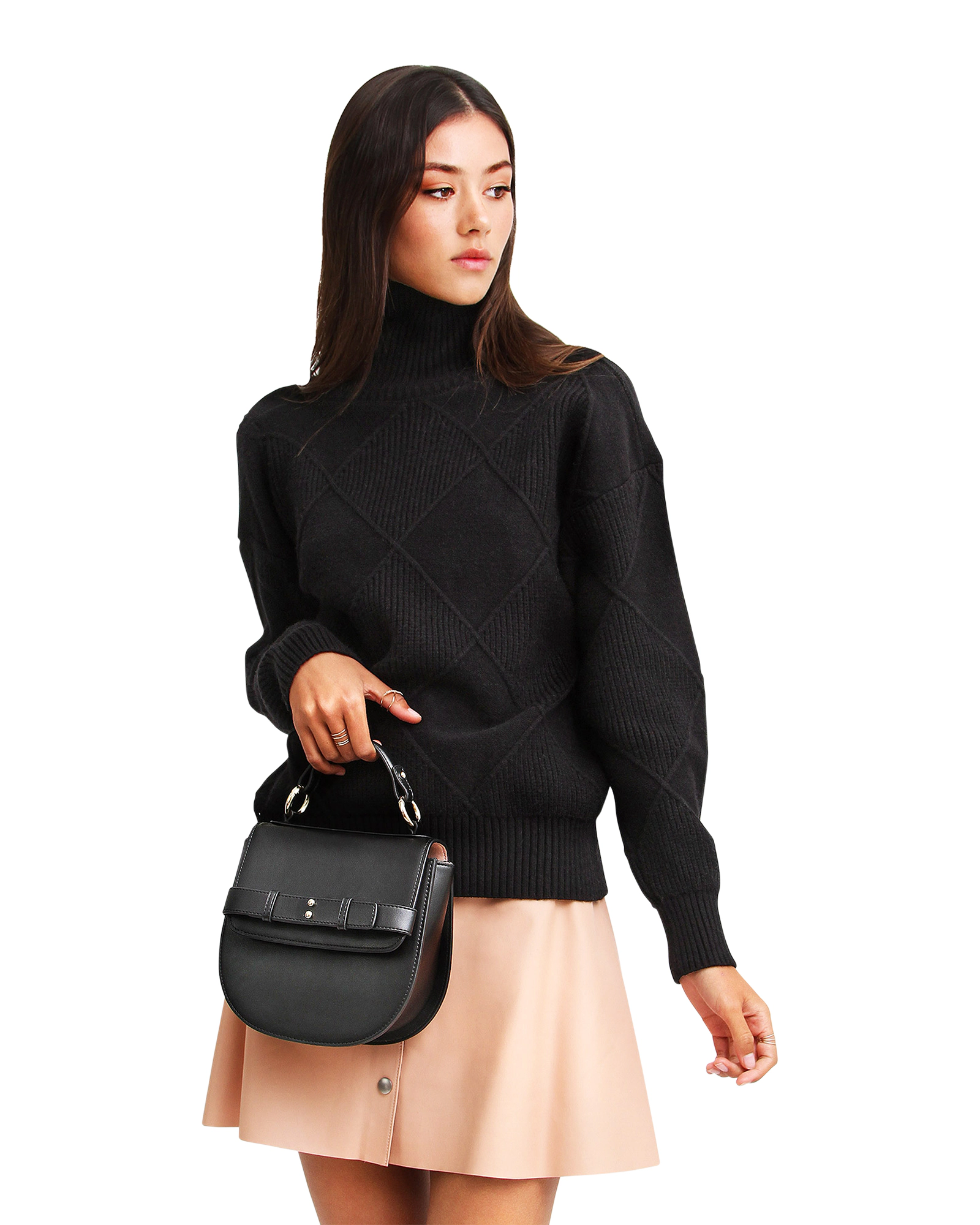 Belle & Bloom Womens The Academy Turtleneck Jumper