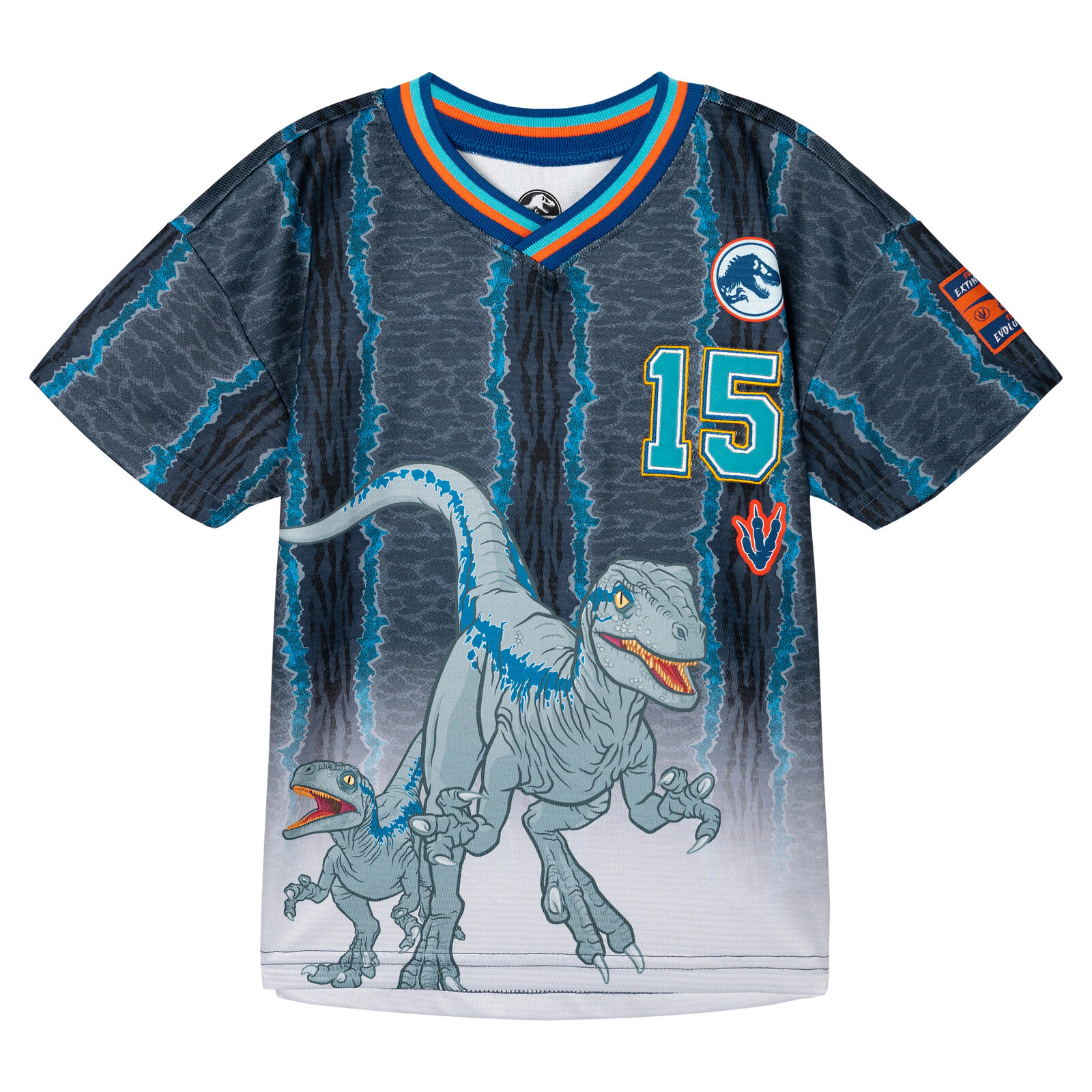 Jurassic World Park Blue (Dinosaur) Boys' Athletic T-Shirt