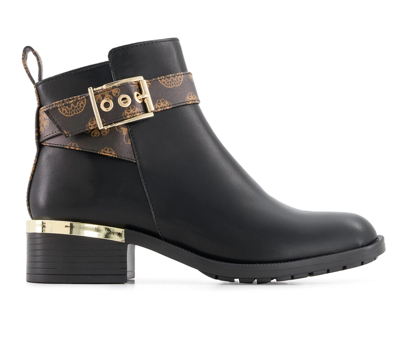Andrea Womens Fashion Booties With Ankle Buckle
