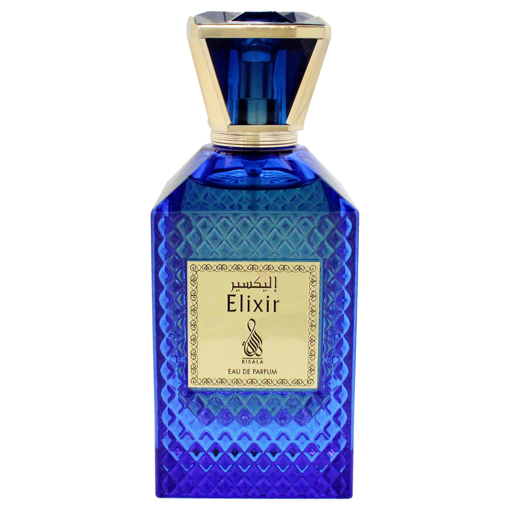 Risala Elixir Eau de Parfum for Men, Warm Spicy Woody Amber 3.6 oz Spray