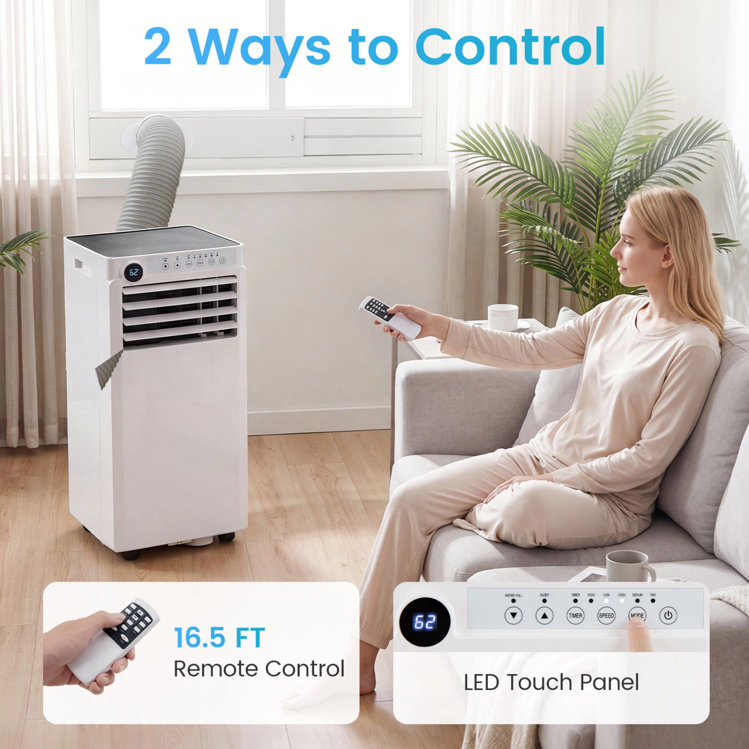 SlickBlue Unisex Portable 8000 BTU Air Conditioner
