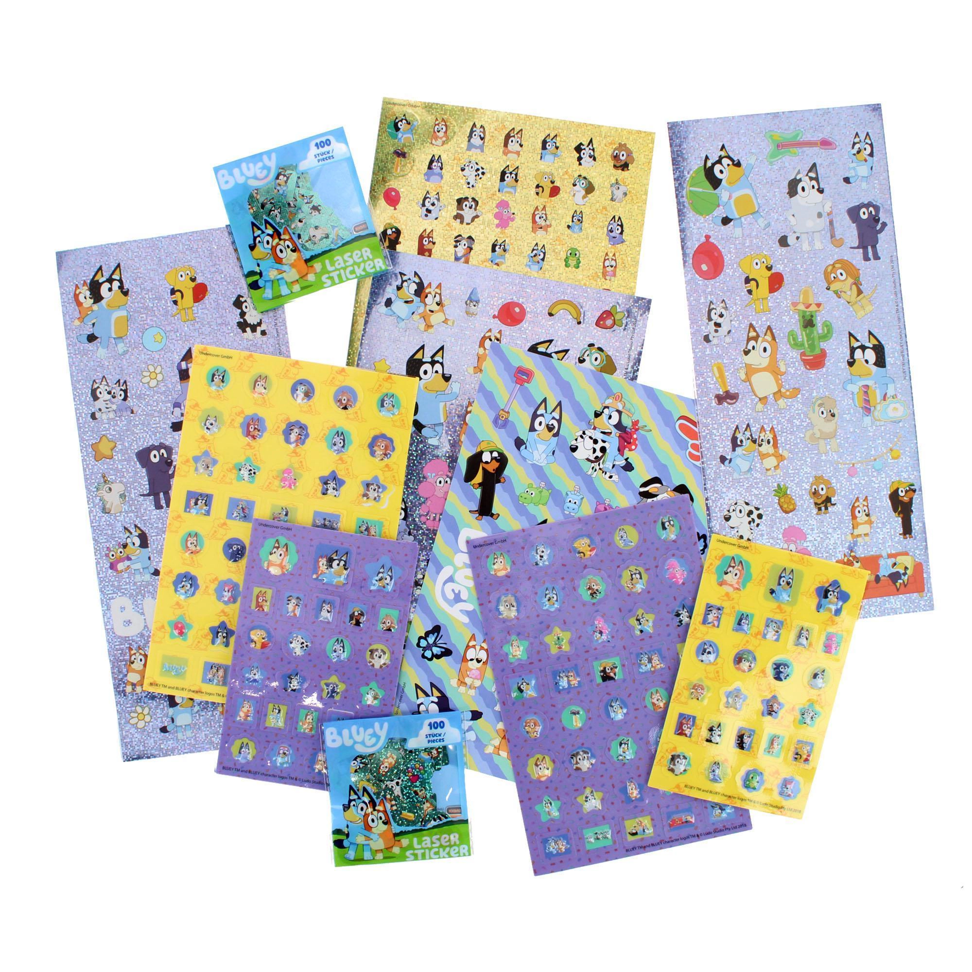 Textiel Trade Kid's Bluey & Friends 500 Piece Sticker Set