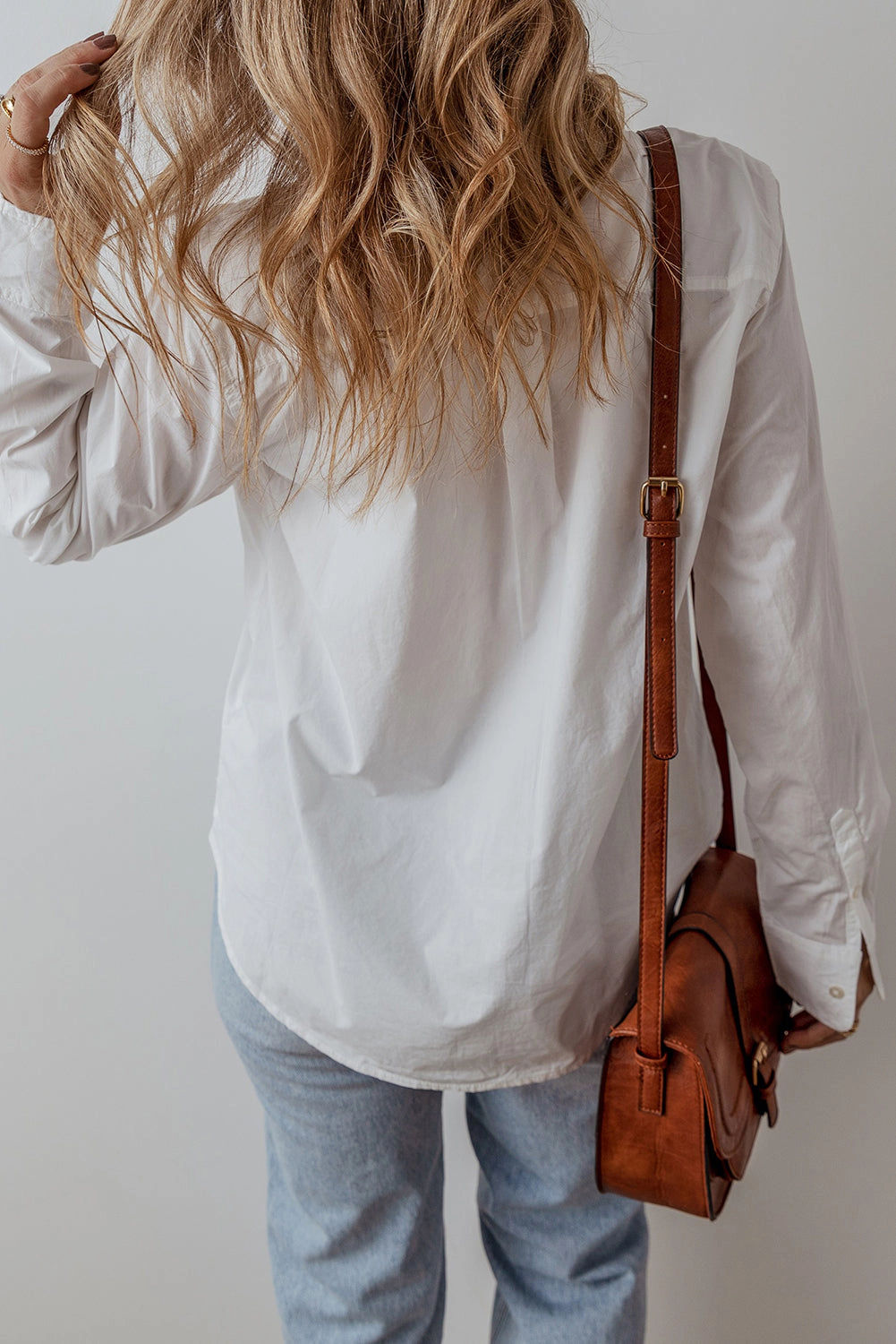 Threaded Pear Women's Zyla Turn Down Collar Shirt
