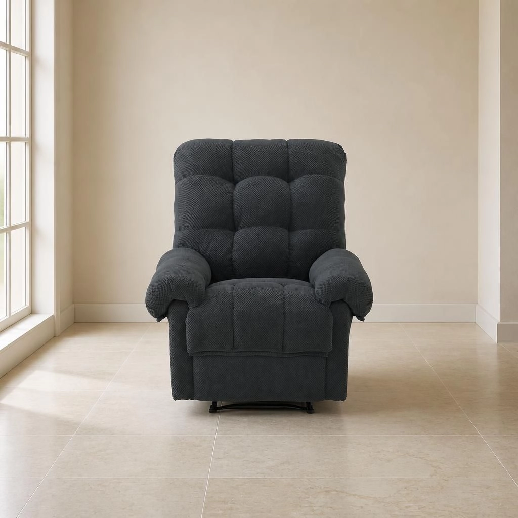 GOODSILO Fabric Upholstered Metal Frame Accent Chair