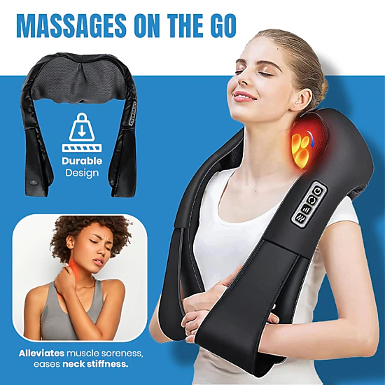 Pursonic Unisex Massage Therapy Device: Relax & Recover 3D Shiatsu Electric Massager Series