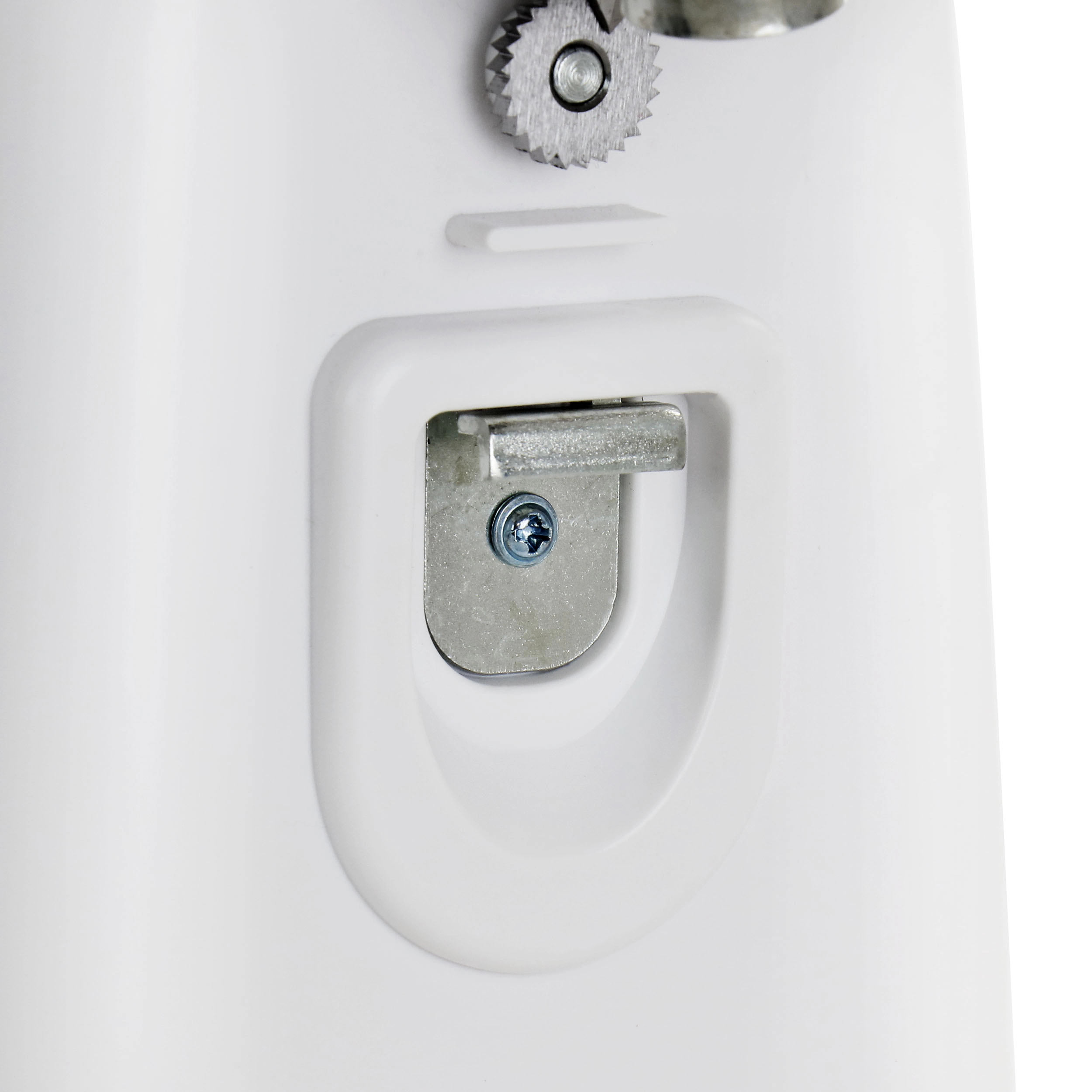 Better Chef Deluxe Electric Can Opener with Built in Knife Sharpener and Bottle Opener in White