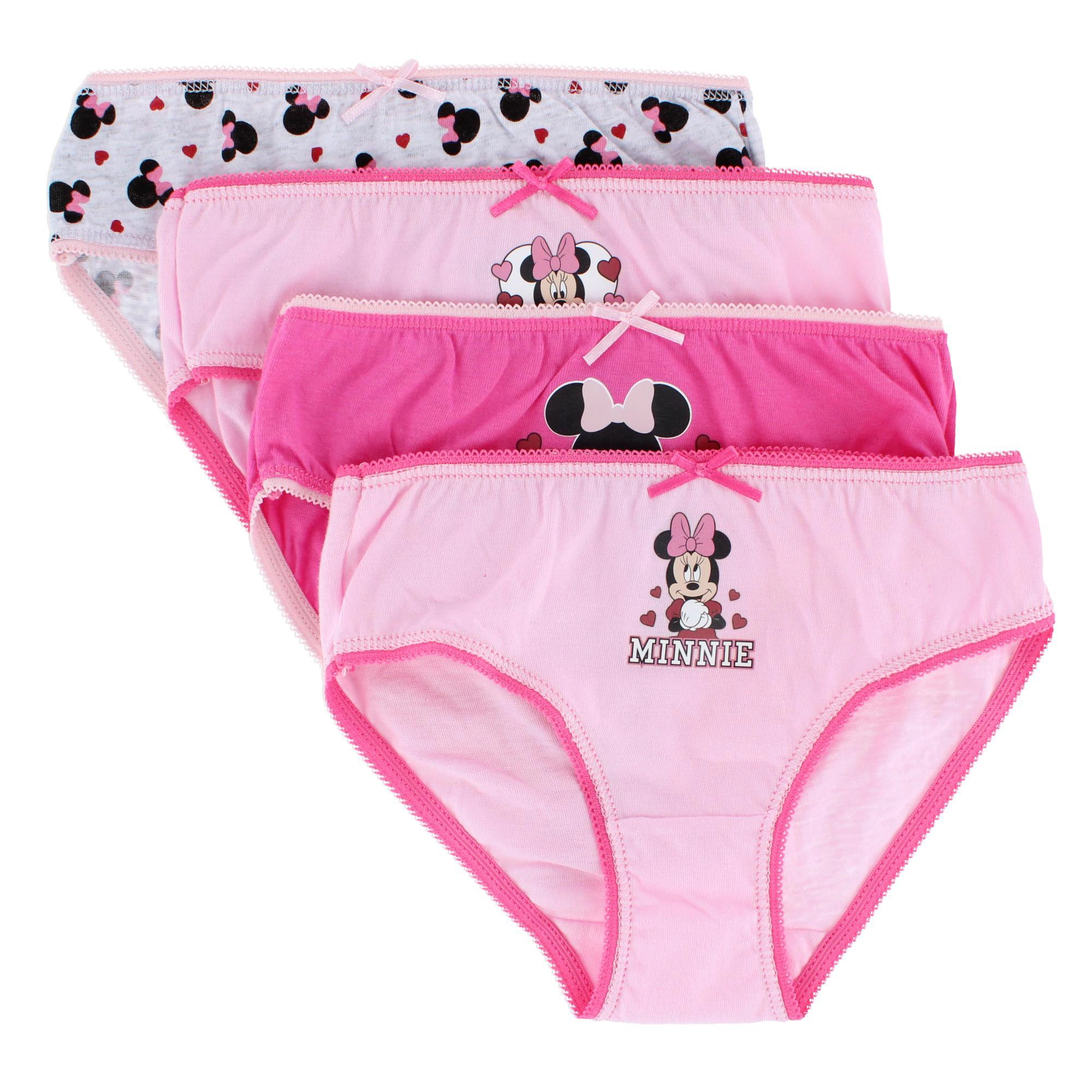 Textiel Trade Girl's Minnie Mouse Briefs (4 Pack)