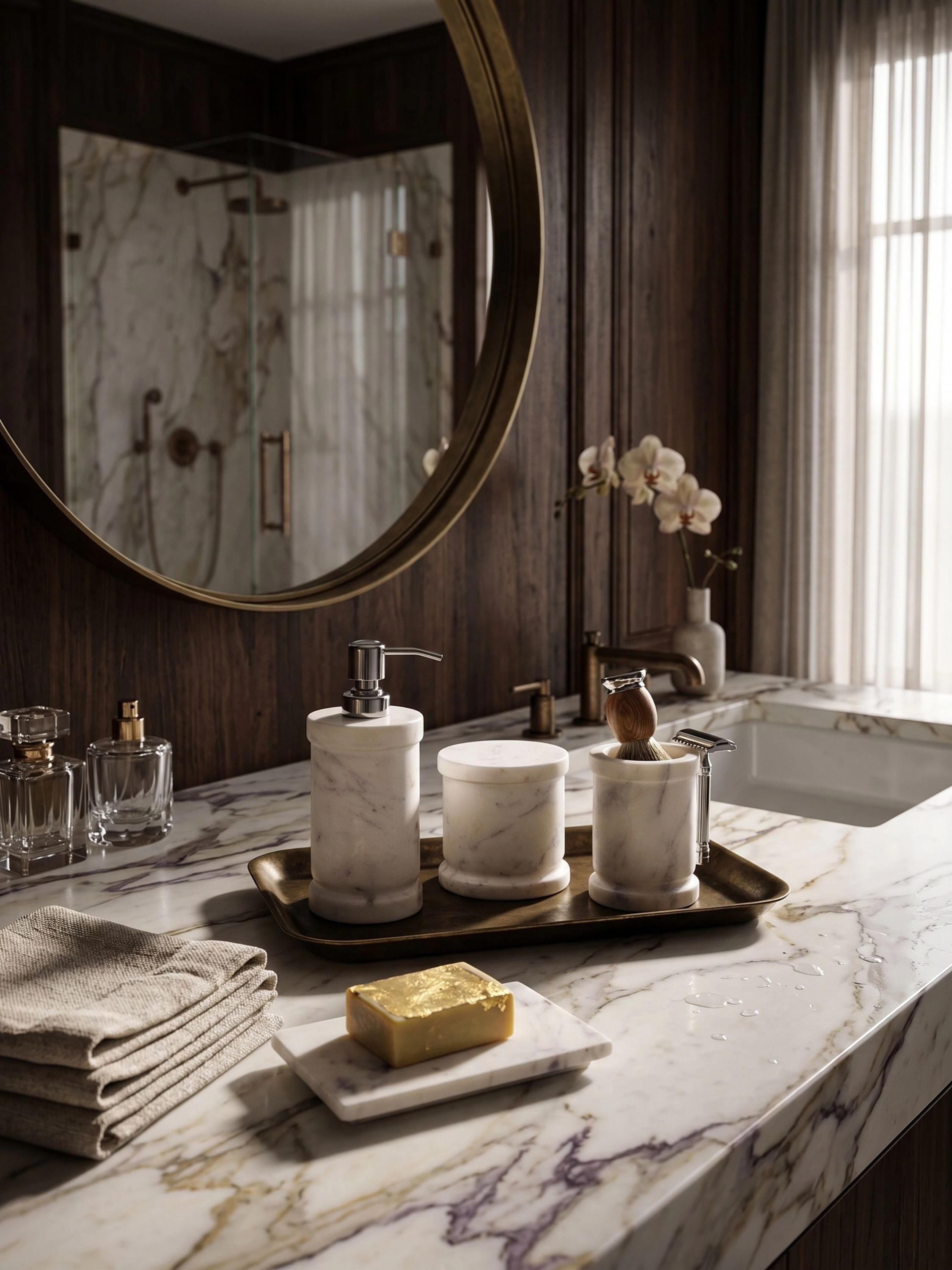 GAURI KOHLI Duval Marble Bath Accessories