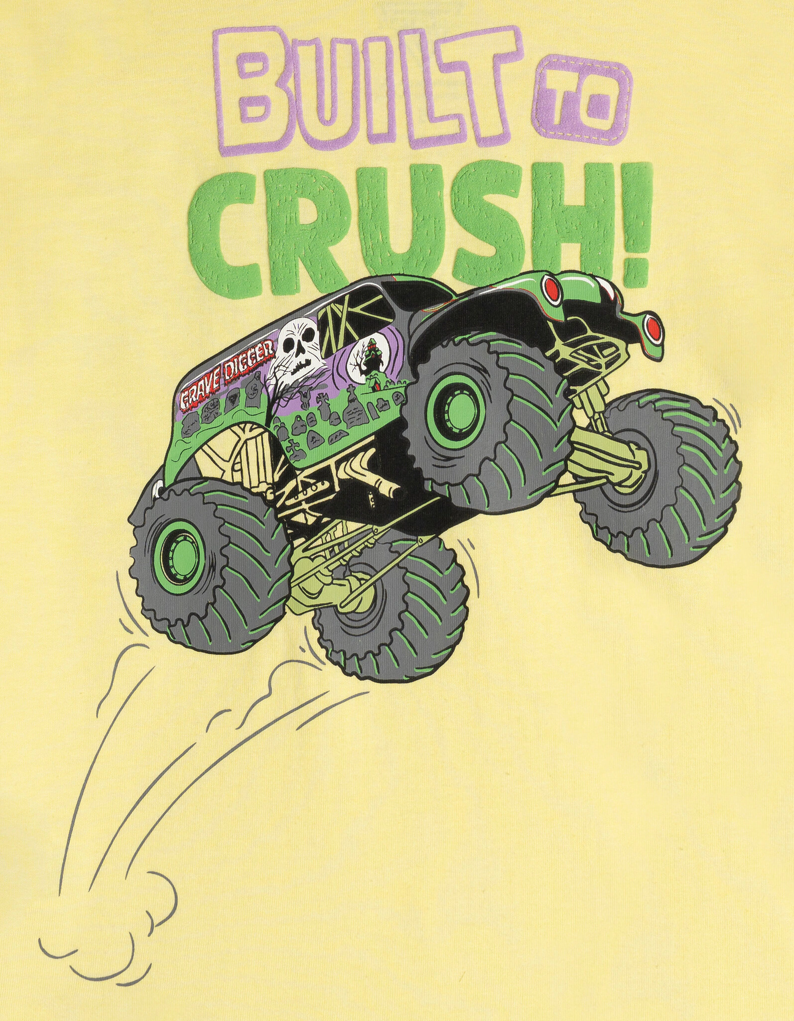 Monster Jam Grave Digger Boys' 2-Piece T-Shirt and Shorts Set