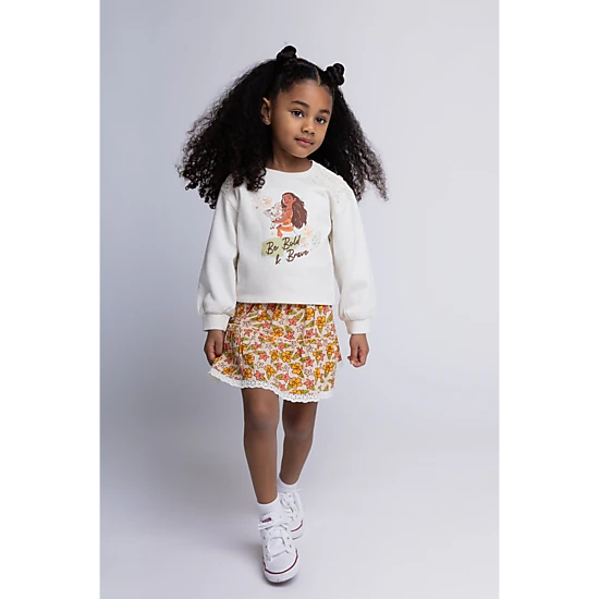 Disney Girls' 2-Piece Sweatshirt and Skirt Set