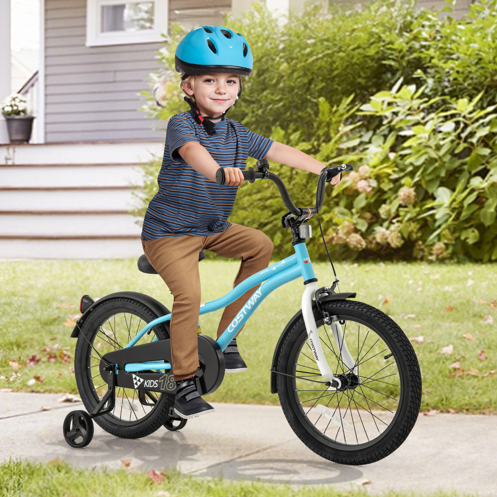 LJG Kids Bike Children Bicycle with Training Wheels