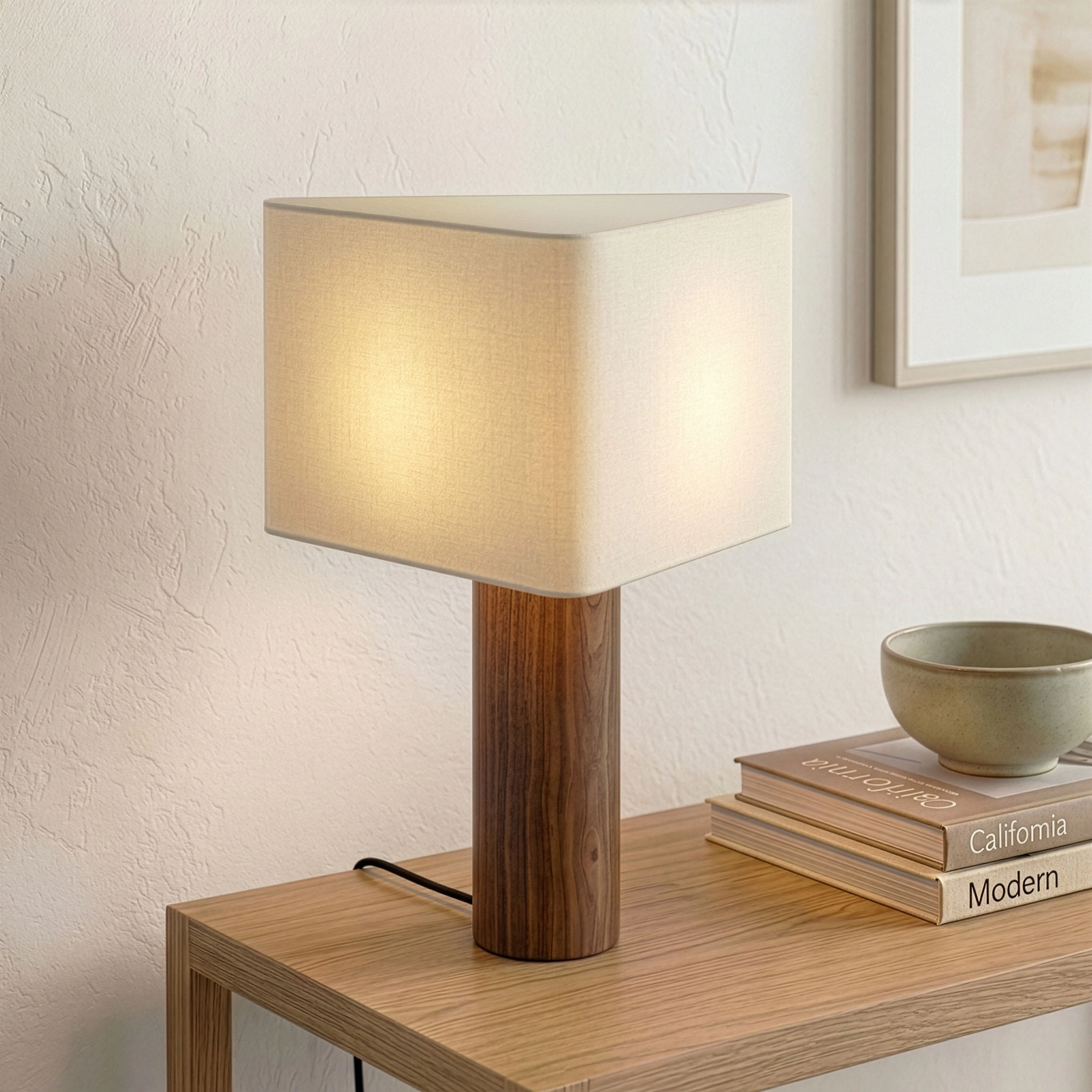 Brightech Koa Wood LED Table Lamp