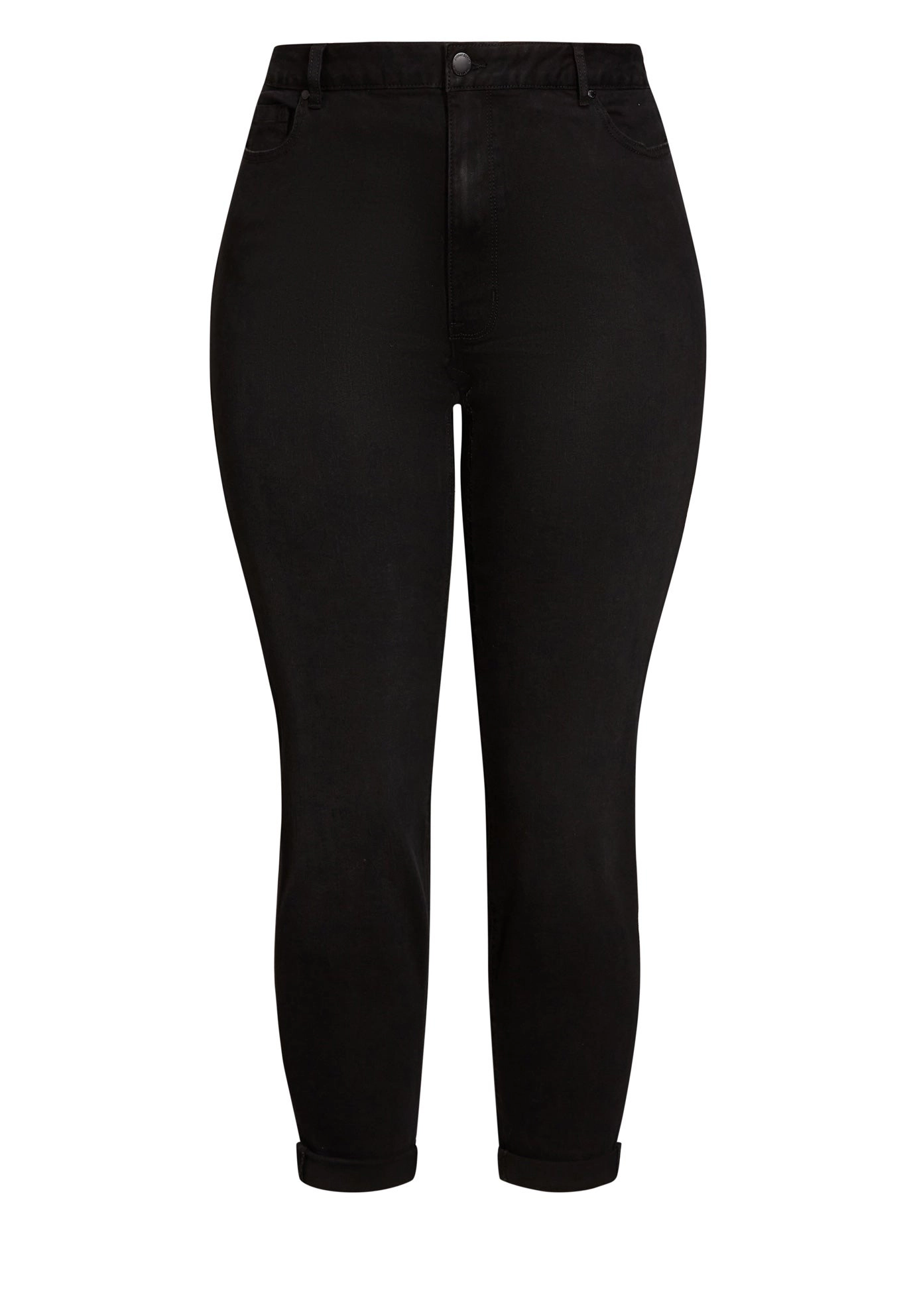 Avenue Women's Plus Denim Girlfriend Stretch Jean
