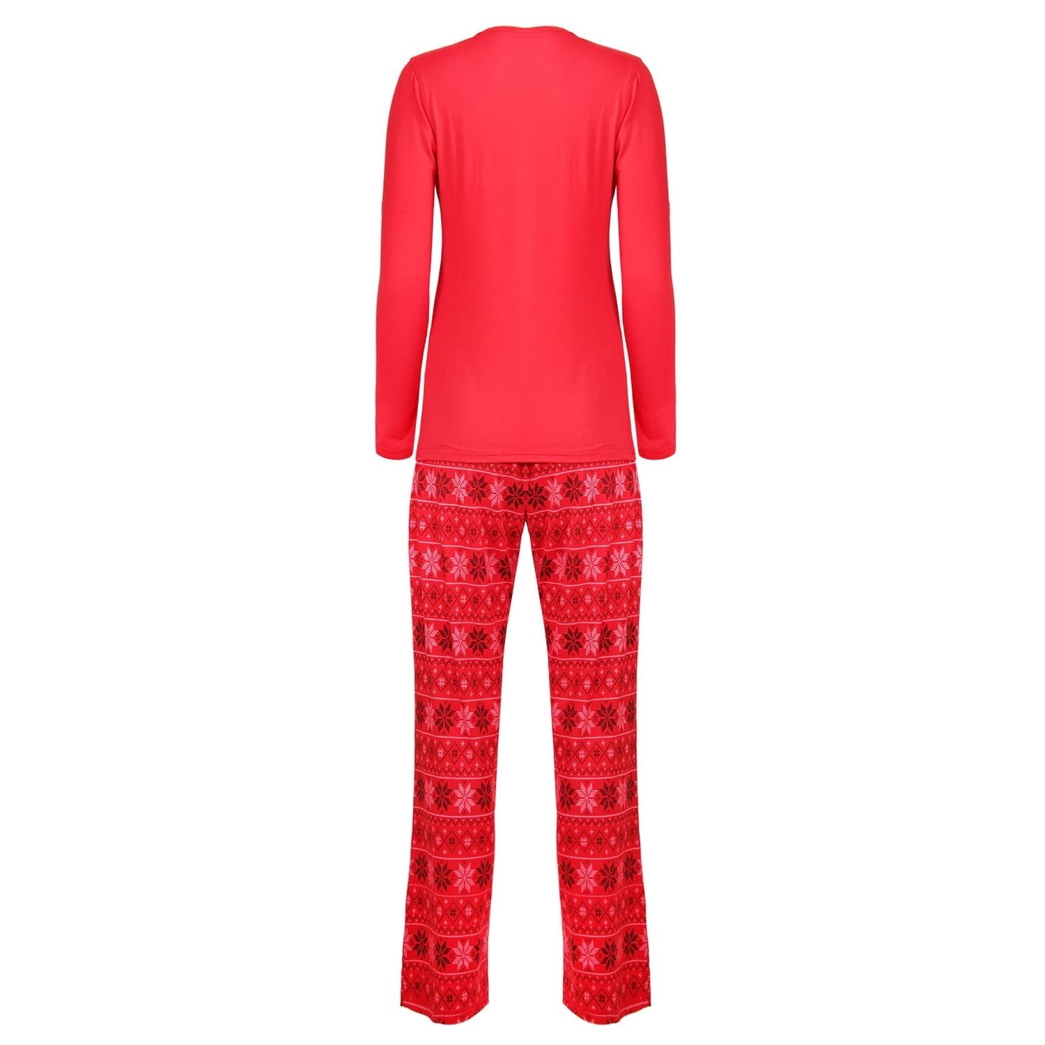 MeMoi Women's Santa Don't Judge Me Snowflake Love Two-Piece Pajama Set
