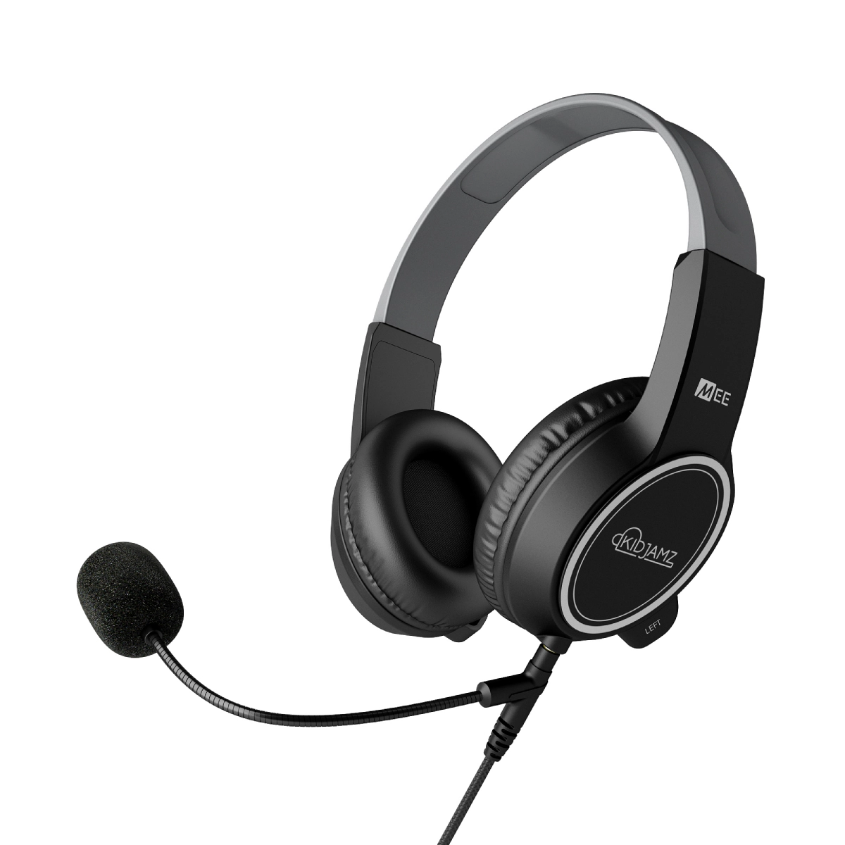 MEE audio KidJamz KJ35M 3.5mm Safe Listening Kid's Headphones with Boom Microphone
