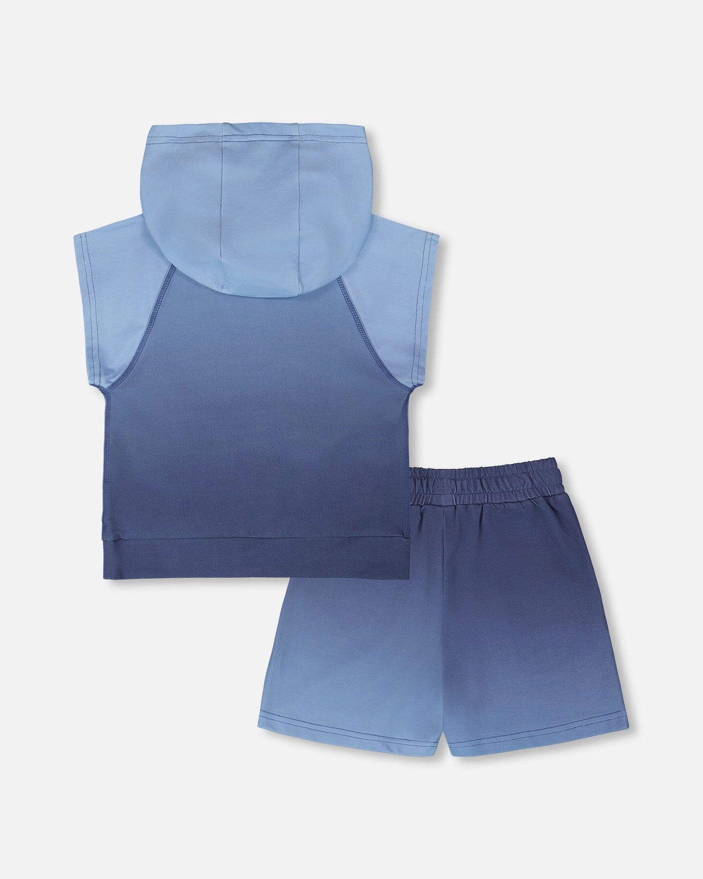 Deux par Deux Boys Sleeveless Top and Shorts Set Gradient