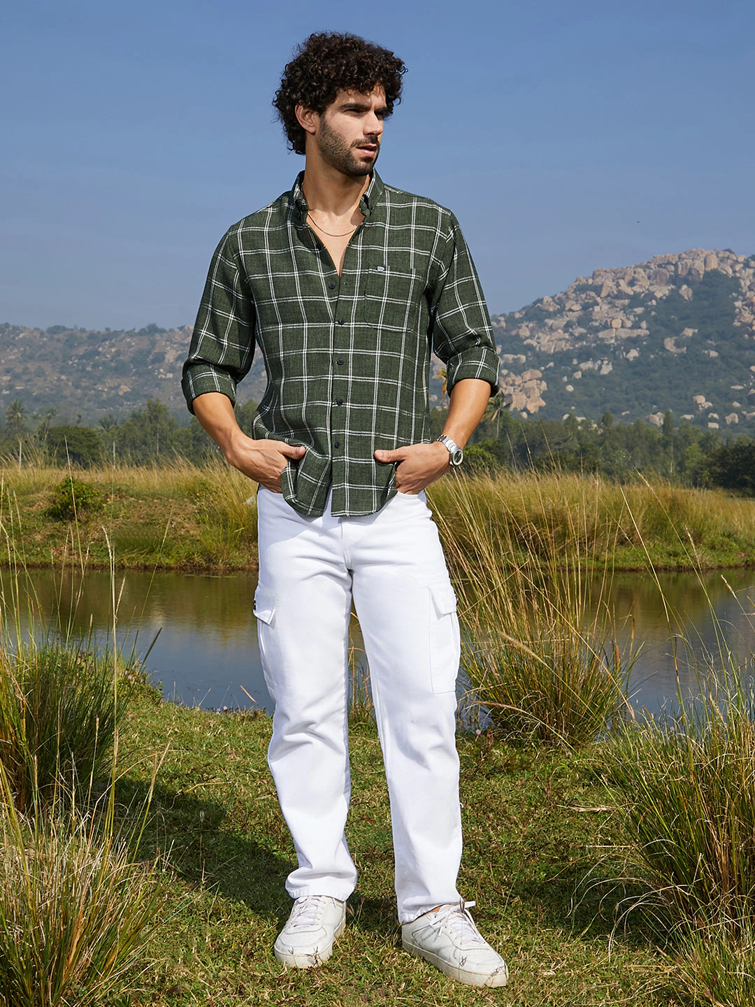 Cahoot Men's Bigraph-Check Shirt
