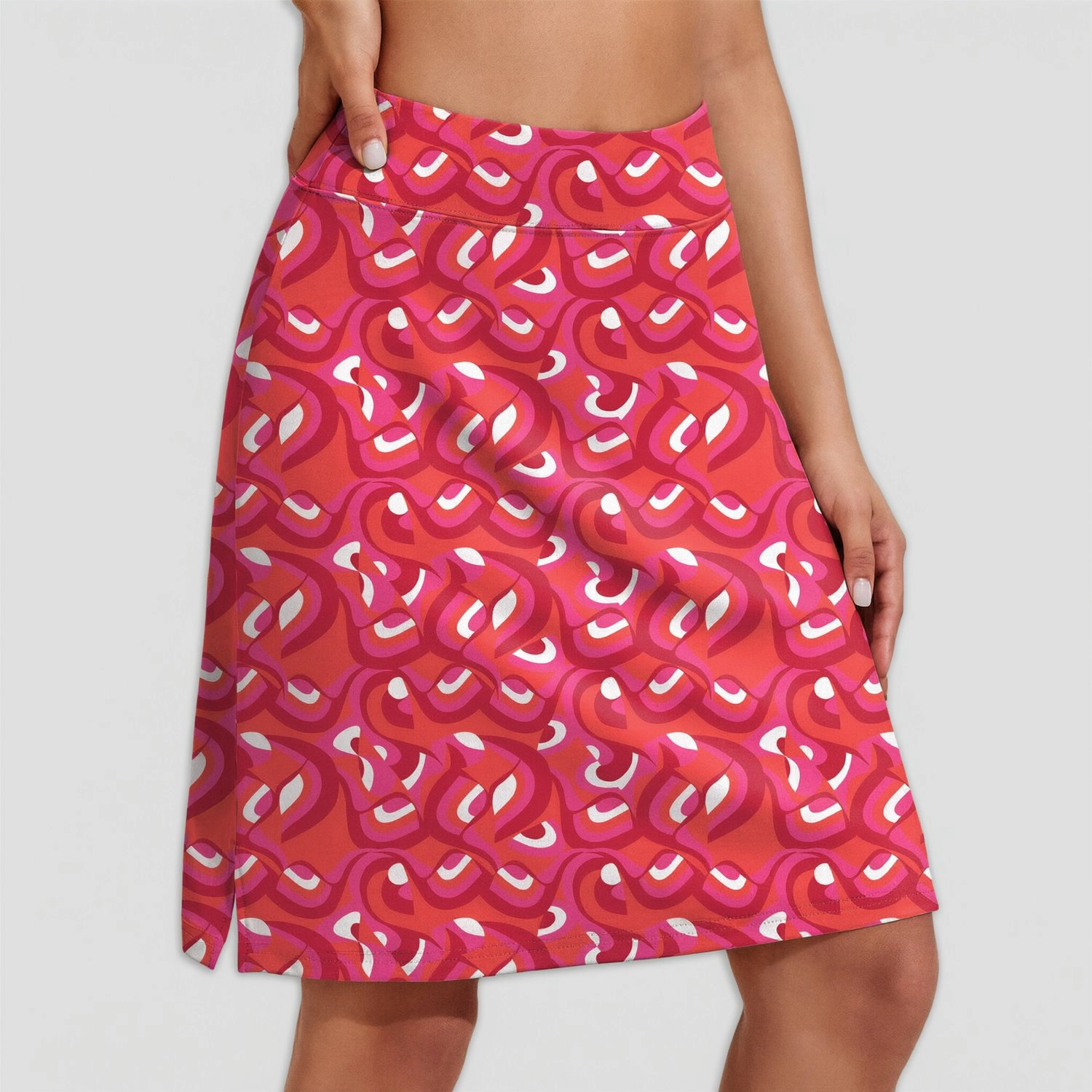 Pinspark Women's High Waist Athletic Skirt with Side Slit