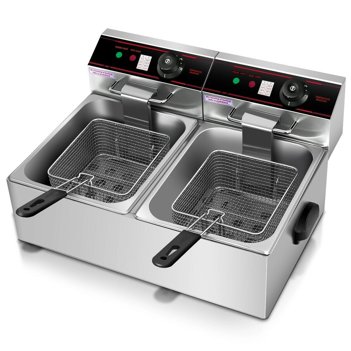 SlickBlue Commercial Style Electric Fryer for Home and Food Service Cooking