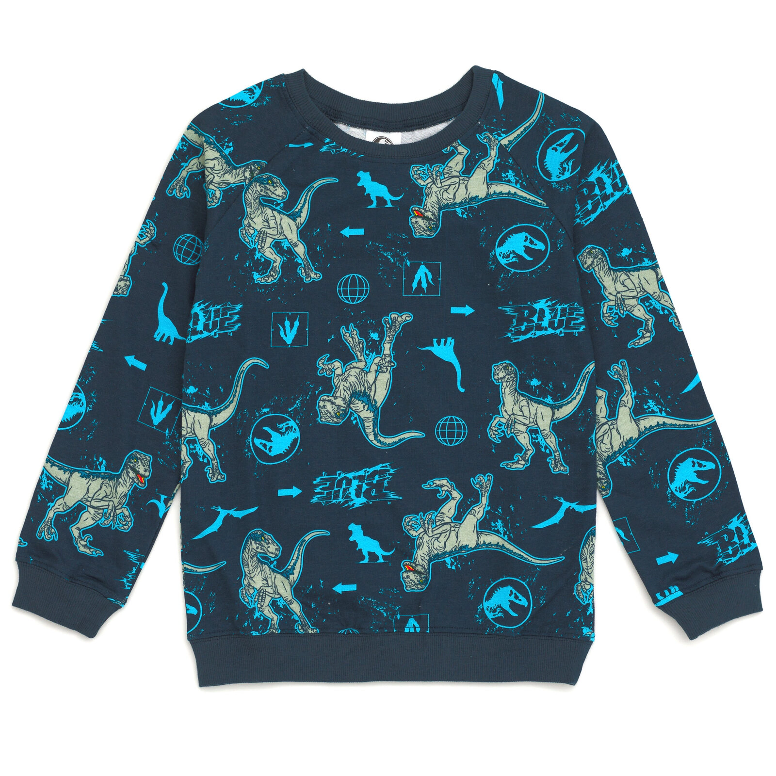 Jurassic World Park T-Rex Boys' 2-Piece Sweatshirt and Shorts Set